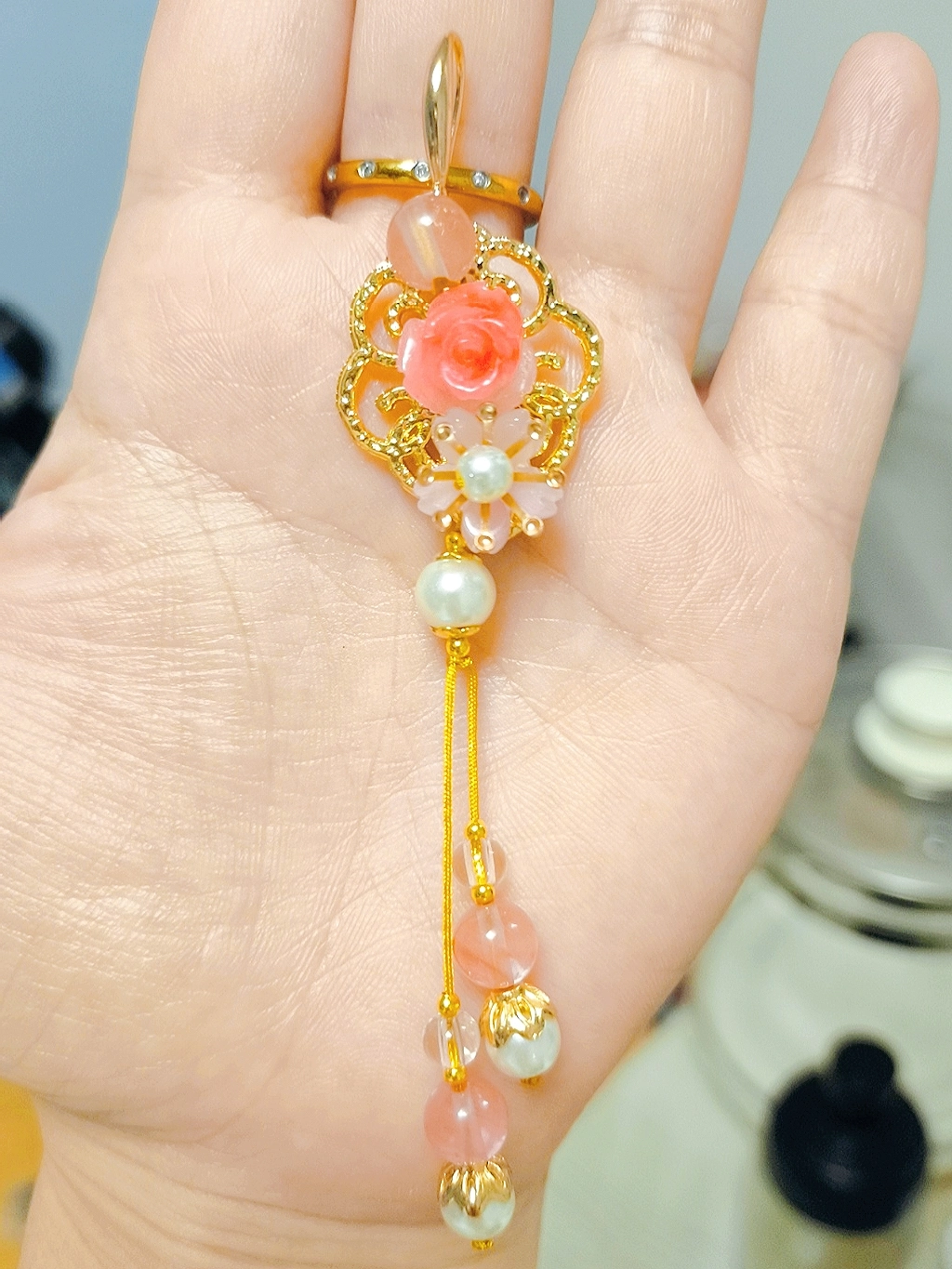 古风流苏耳饰!粉粉的超仙!