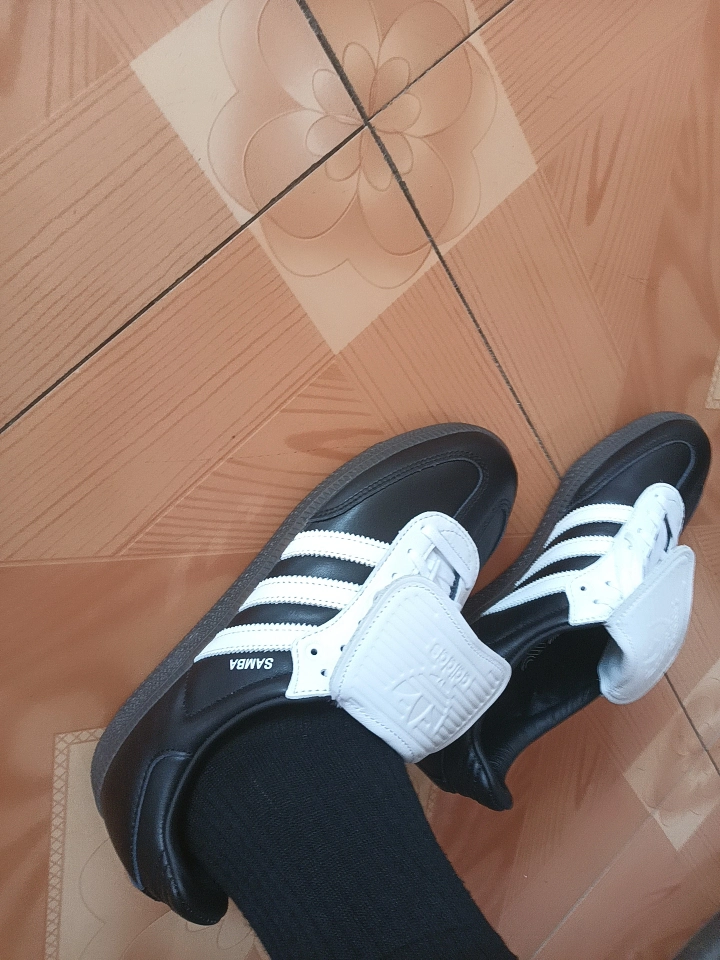 custom review-Adidas Originals Samba LT Износостойкий и Легкий Низкий Топ Кроссовки для скейтбординга Мужской Черный