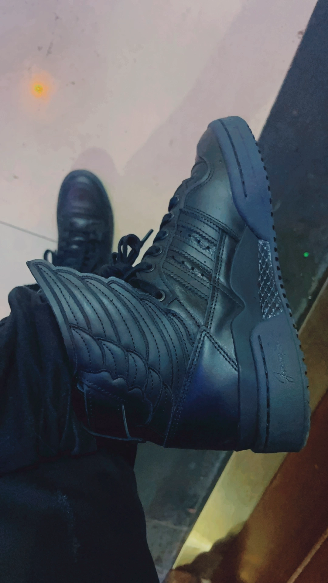 custom review-JEREMY SCOTT x adidas originals FORUM High Wings 4,0 High Top Скейтборд Кроссовки Унисекс Черный