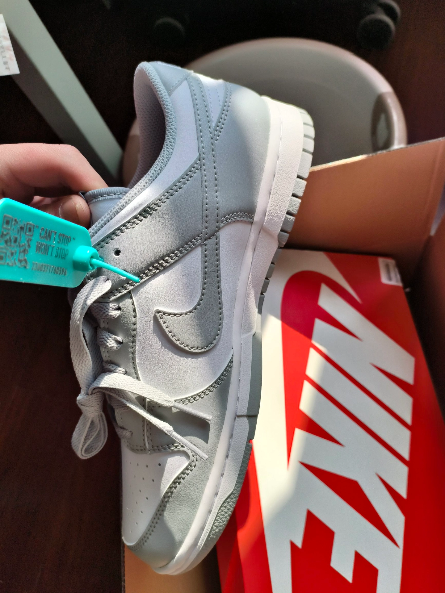 custom review-Nike Dunk Slip-on Устойчивый к истиранию Низкий Топ Скейтборд Кроссовки Унисекс Белый