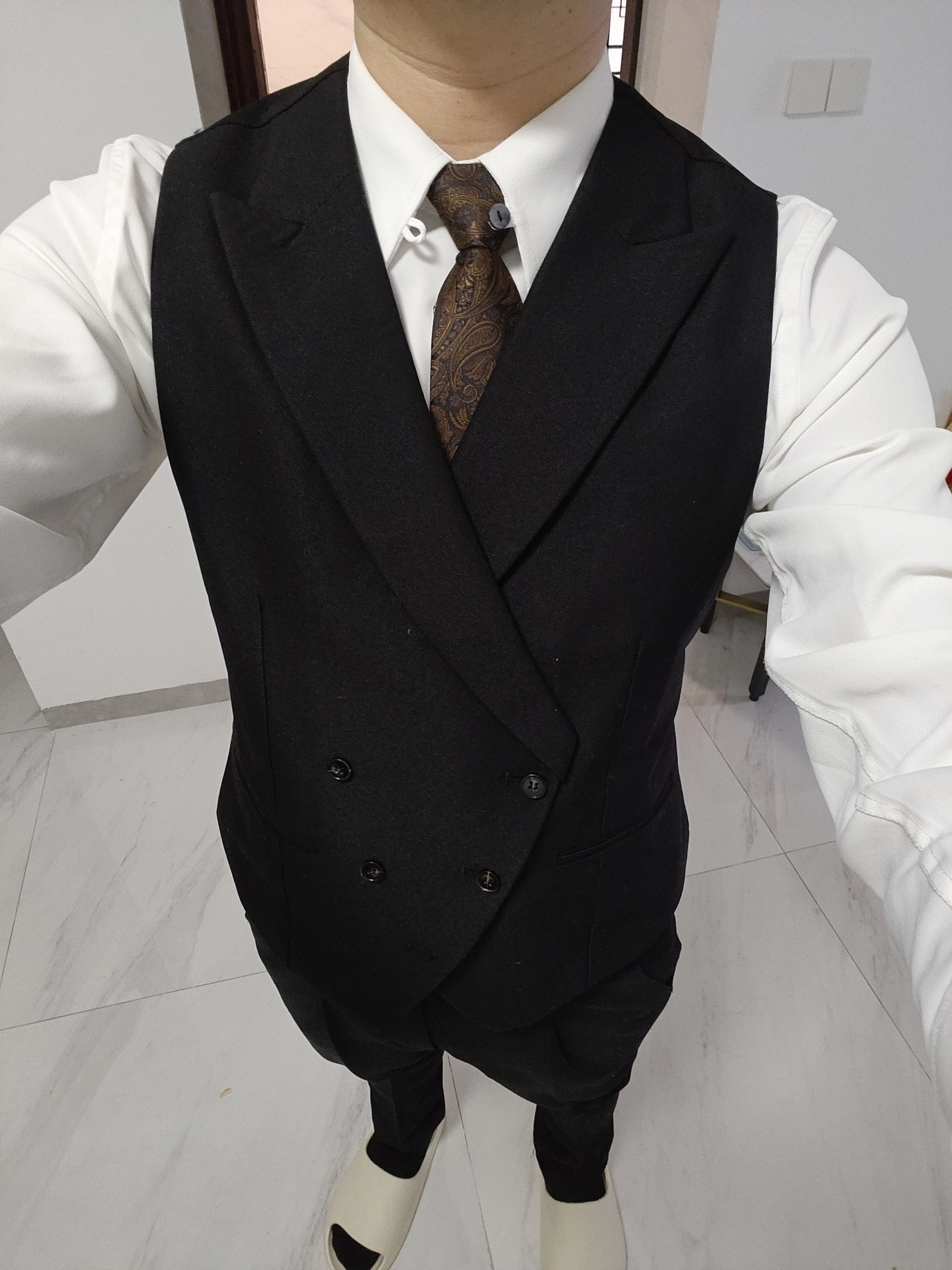 custom review-JOHNHOLLIS Бизнес-костюм мужской комплект из 3 предметов