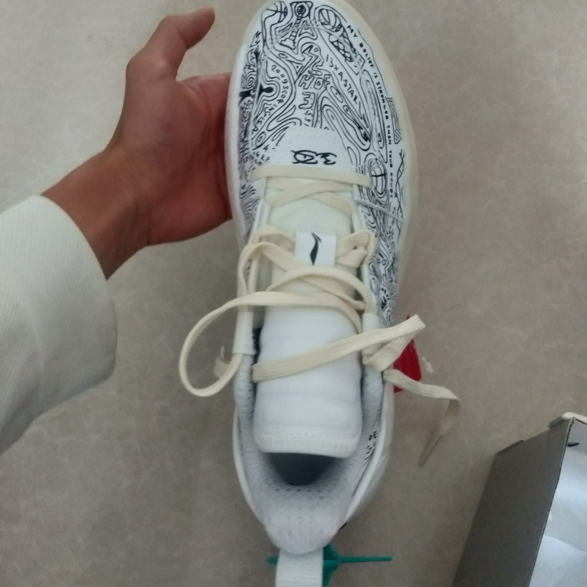 custom review-LINING All City 12 Encore Баскетбольные кроссовки Низкий верх Белый Черный Мужской