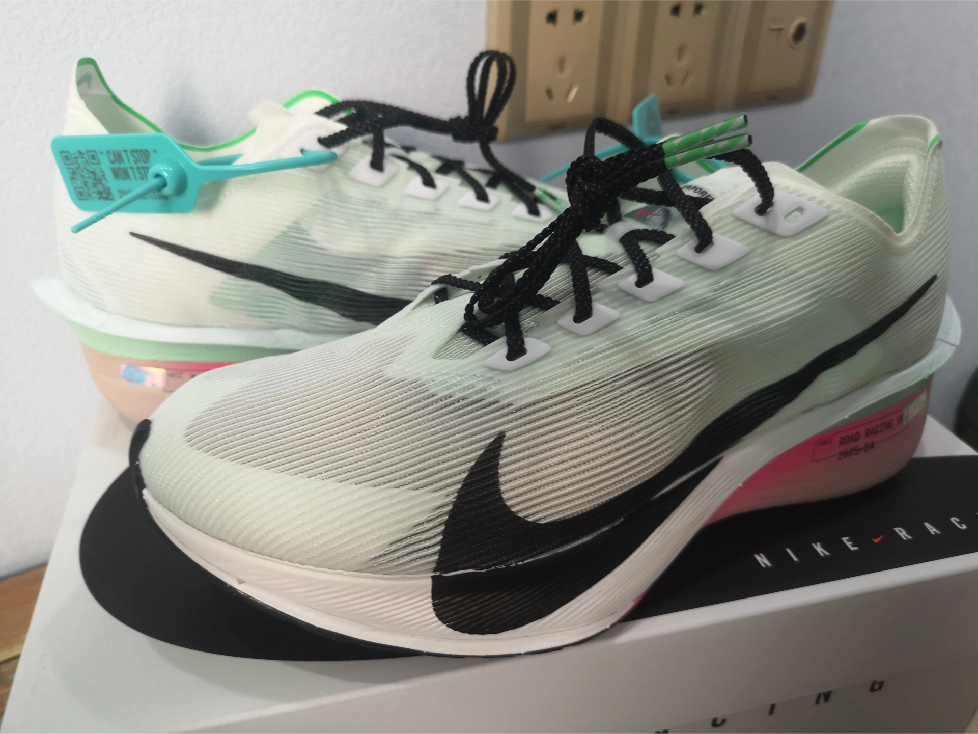 custom review-Nike Zoom VaporFly Next 4% Устойчивый к истиранию Низкий Топ ZOOMX Тренировочные Кроссовки для Марафона Беговые Мужские Белые