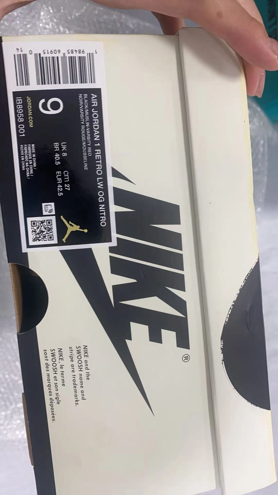 custom review-JORDAN Air Jordan 1 Винтажные баскетбольные кроссовки Low Топ Белый черный красный Унисекс