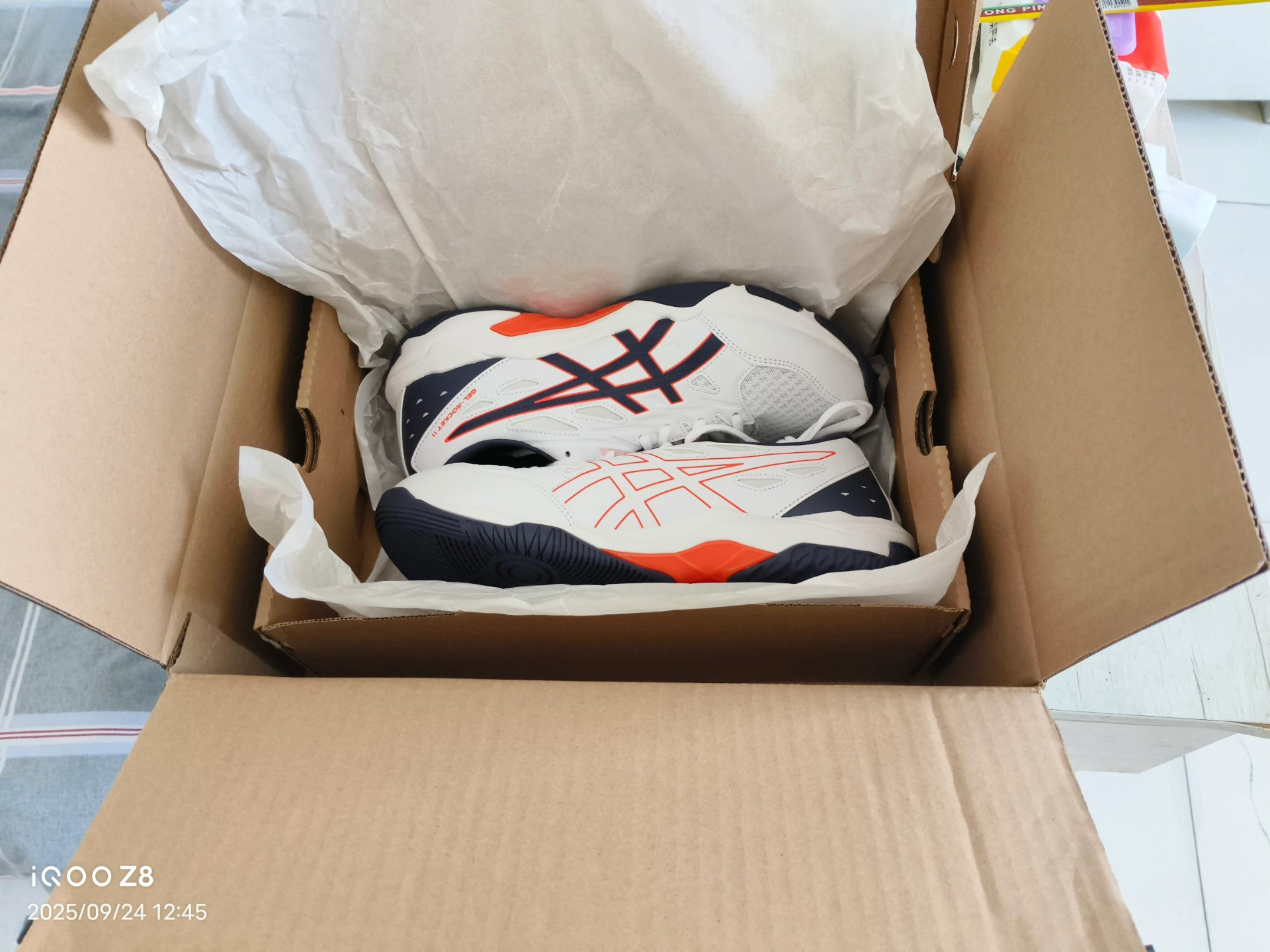 custom review-Asics Gel Rocket 11 Устойчивые к абразиву Низкие Кроссовки для тренировок Мужские Белые 2E Ширина