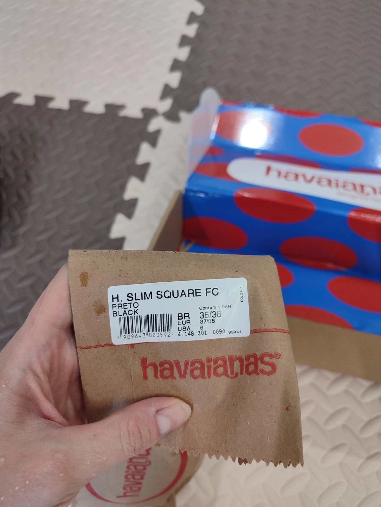 custom review-Havaianas Квадратные Спортивные Тапочки Женские Черные