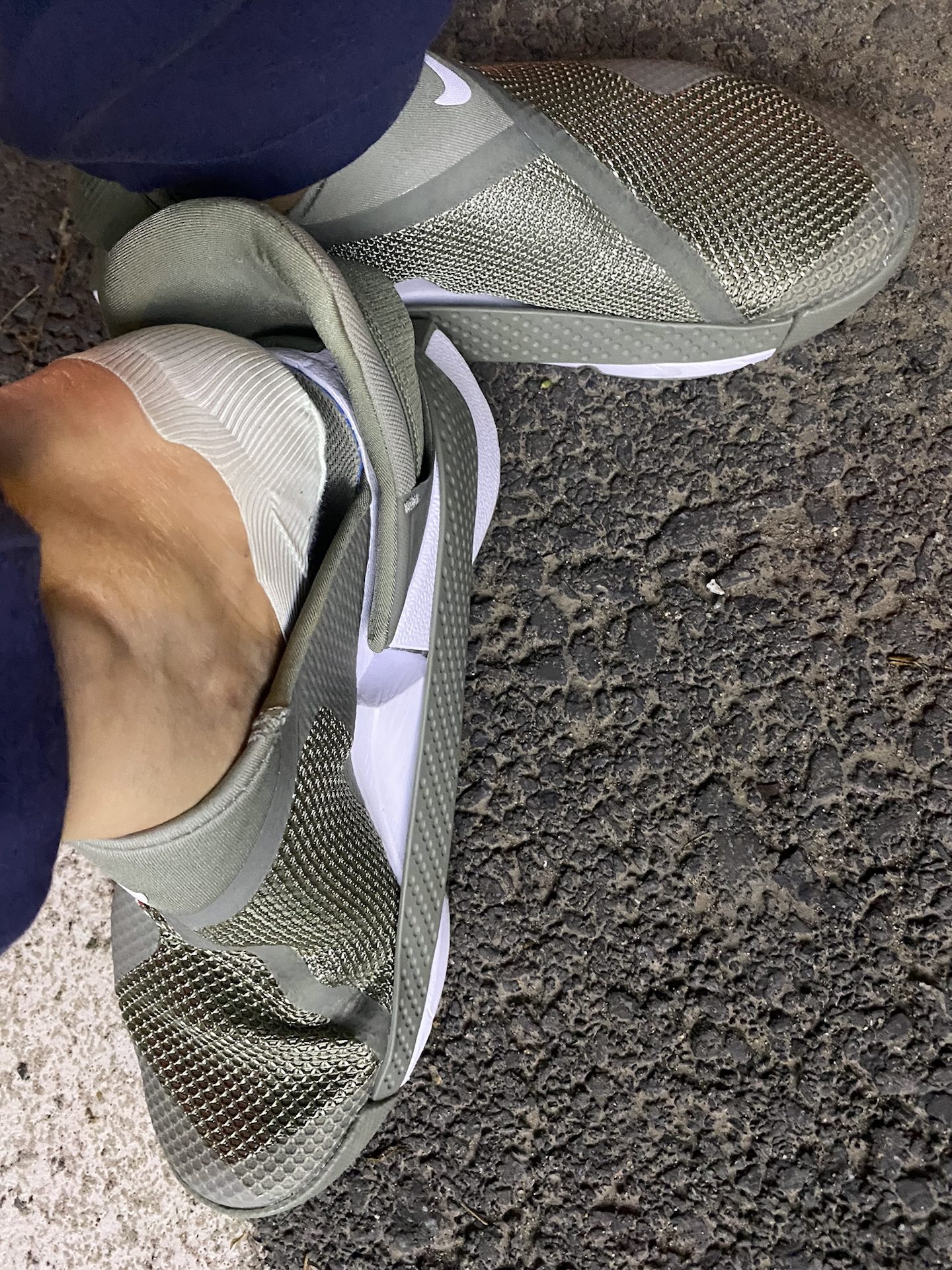 custom review-Nike Go FlyEase противоскользящая устойчивая к истиранию дышащая низкий верх повседневная обувь для женщин зеленый