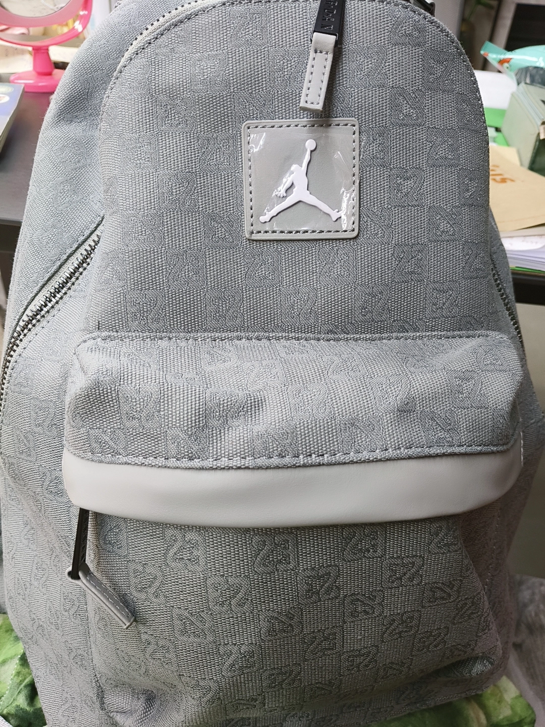 custom review-Джордан Полиэстер Рюкзак Стандартный Унисекс Серый