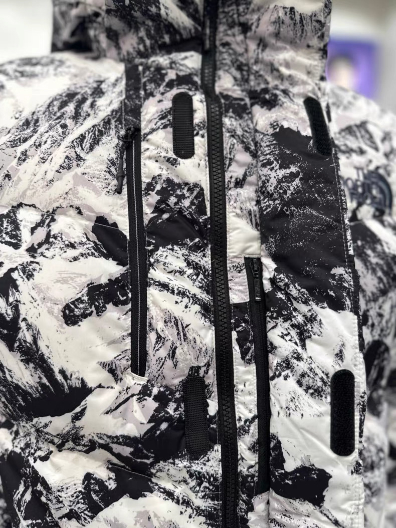 custom review-The North Face CHALLENGE AIR FW22 Пуховик Унисекс Snow Mountain Белый