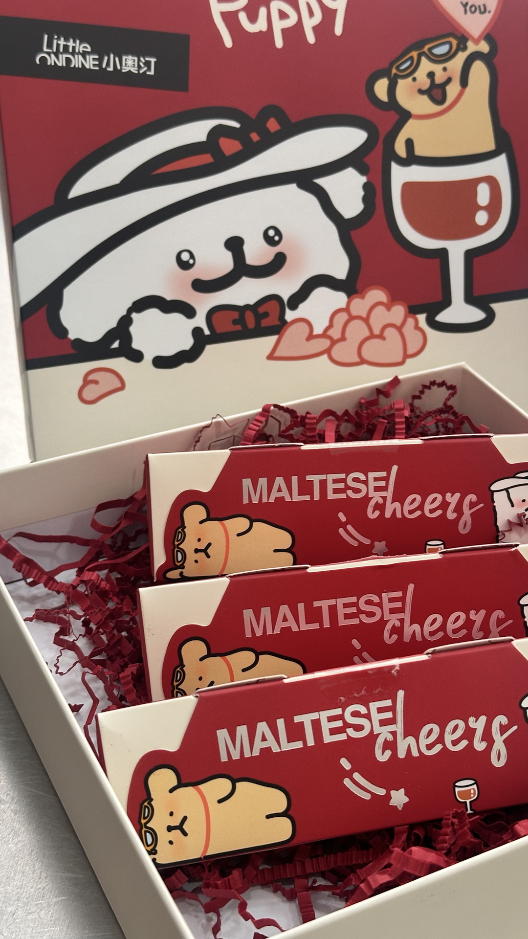 小奥汀线条小狗套装礼盒是谁还没有