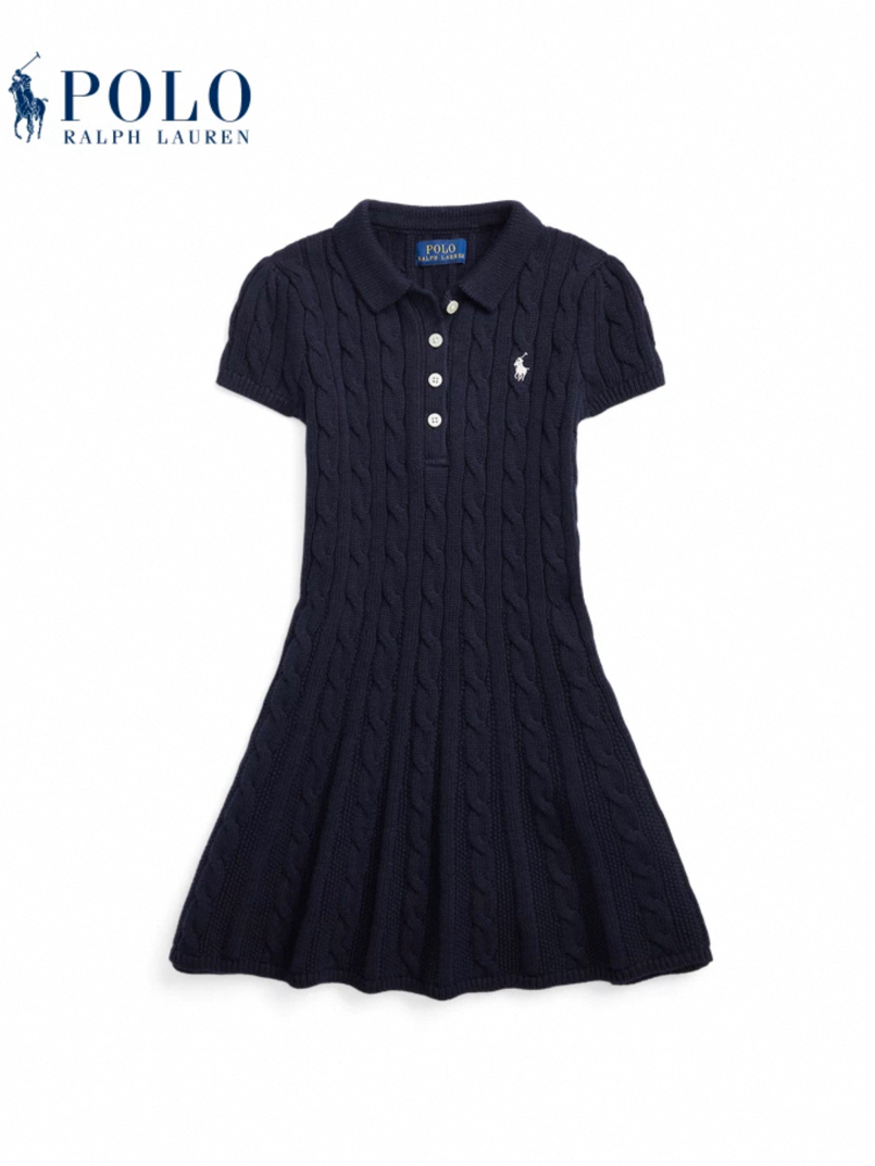 custom review-Платье Polo Ralph Lauren SS24 Темно-синий Детский