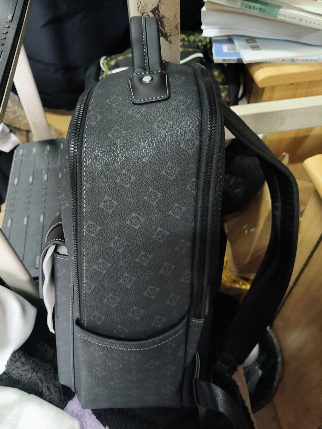 custom review-SEPTWOLVES Синтетическая кожа Рюкзак QPL Унисекс Черный