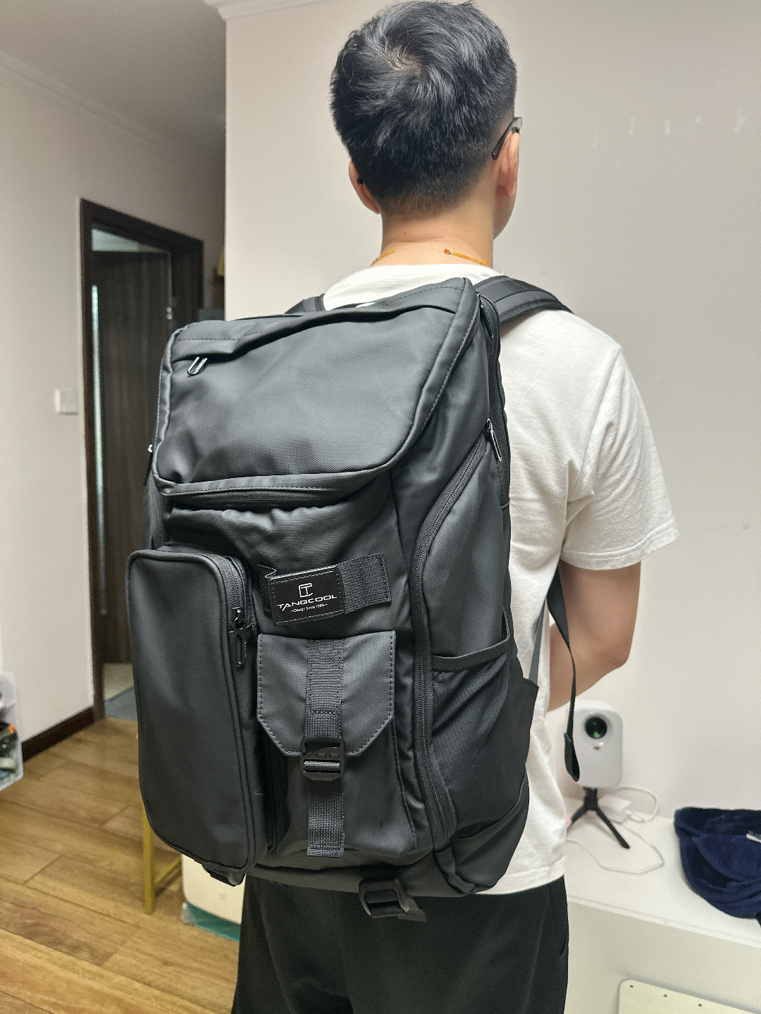 custom review-TANGCOOL Oxford Backpack Unisex Black White ТАНГКУЛ Оксфорд Рюкзак Унисекс Черный Белый