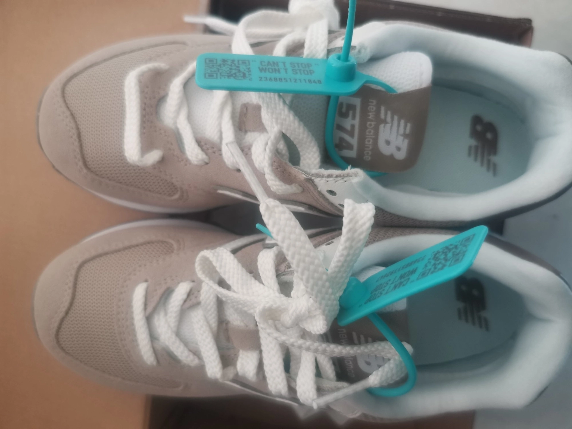 custom review-New Balance NB 574 Устойчивые к истиранию низкие беговые кроссовки для бега Unisex Light Кофе