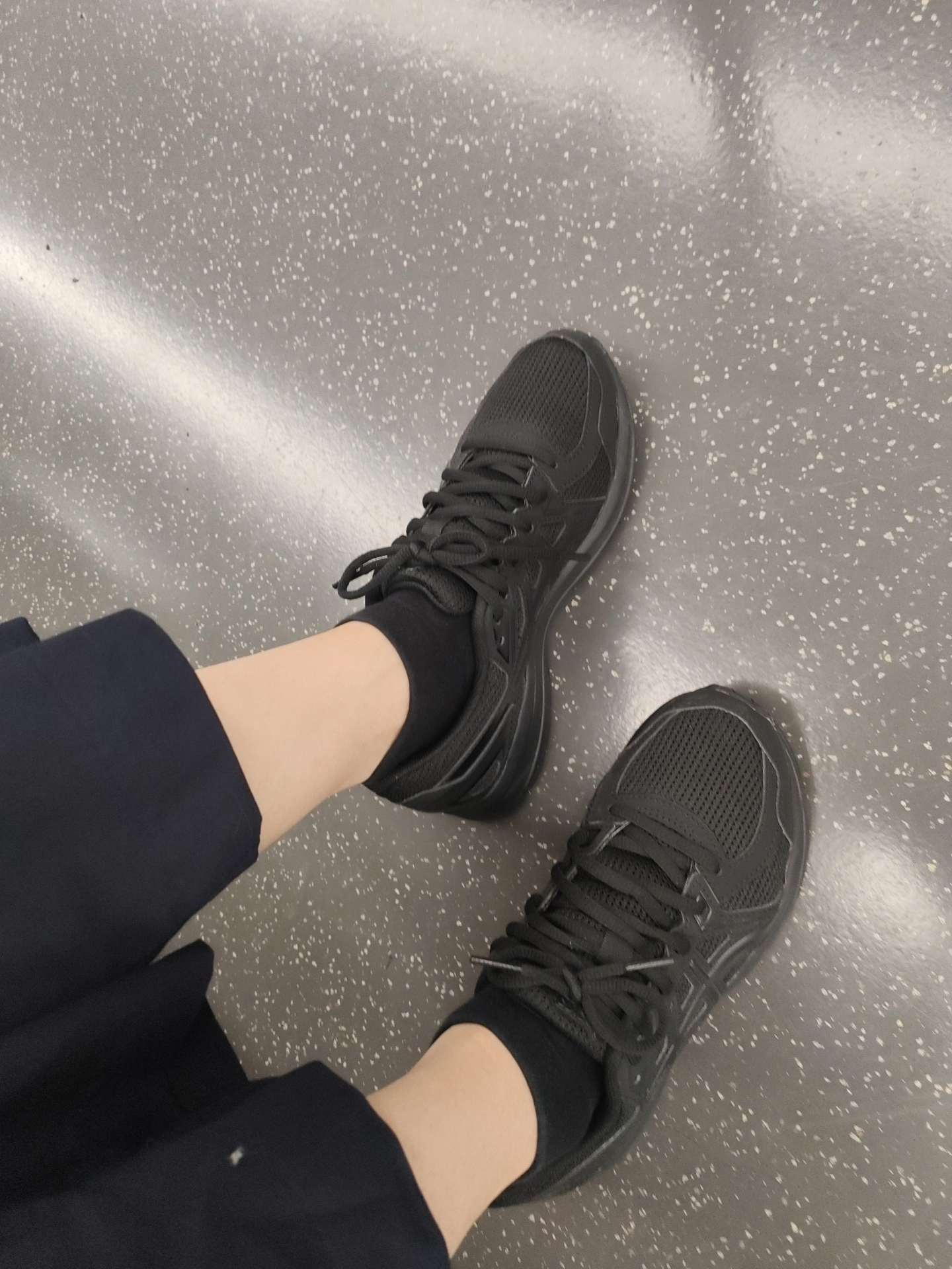 custom review-Asics Jog 100 2 Сетчатая ткань текстиль синтетическая кожа устойчивая к истиранию низкий топ