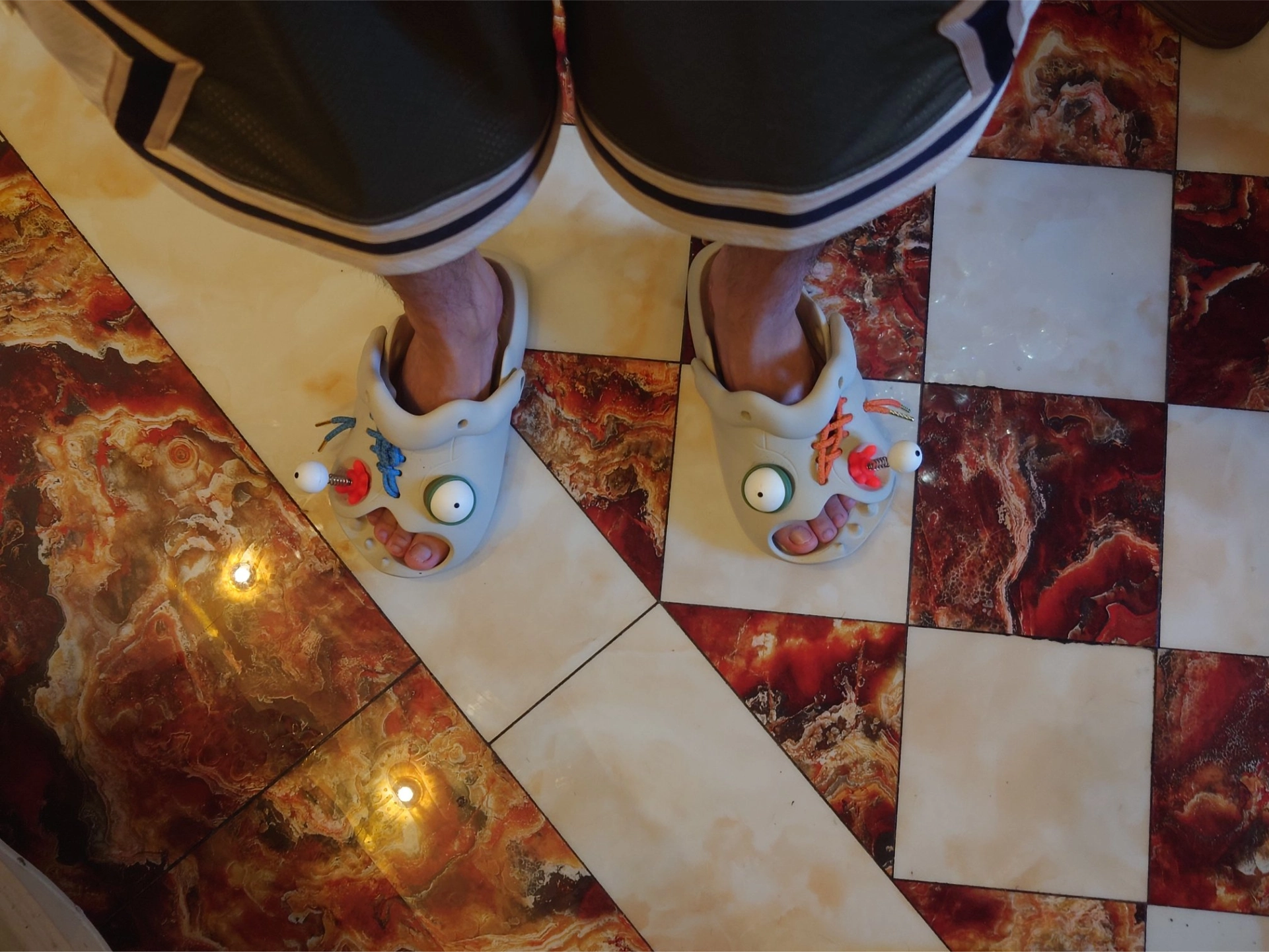 custom review-HelloSlippers Mr. Skully Разборный обруч Zombie Сабо резиновые Унисекс
