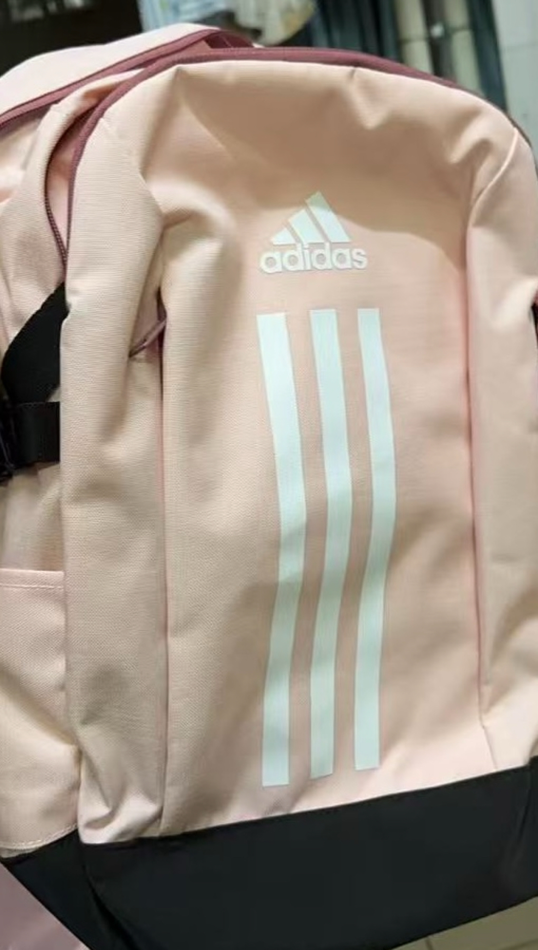 custom review-Adidas Ткань Рюкзак Женский Розовый Черный