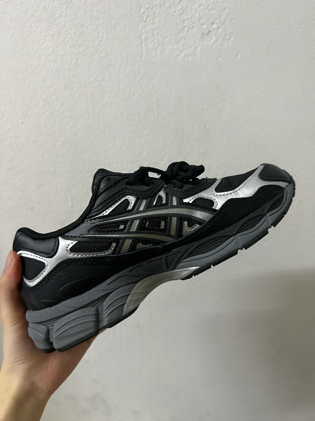 custom review-Asics Gel NYC Low Топ Casual Унисекс ТЕХ Черный Серебристый
