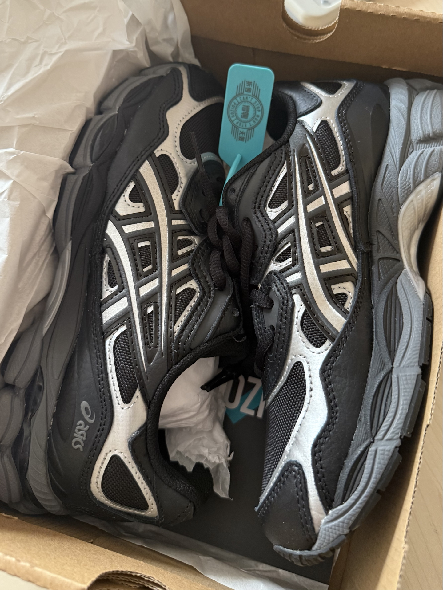 custom review-Asics Gel NYC Low Топ Casual Унисекс ТЕХ Черный Серебристый