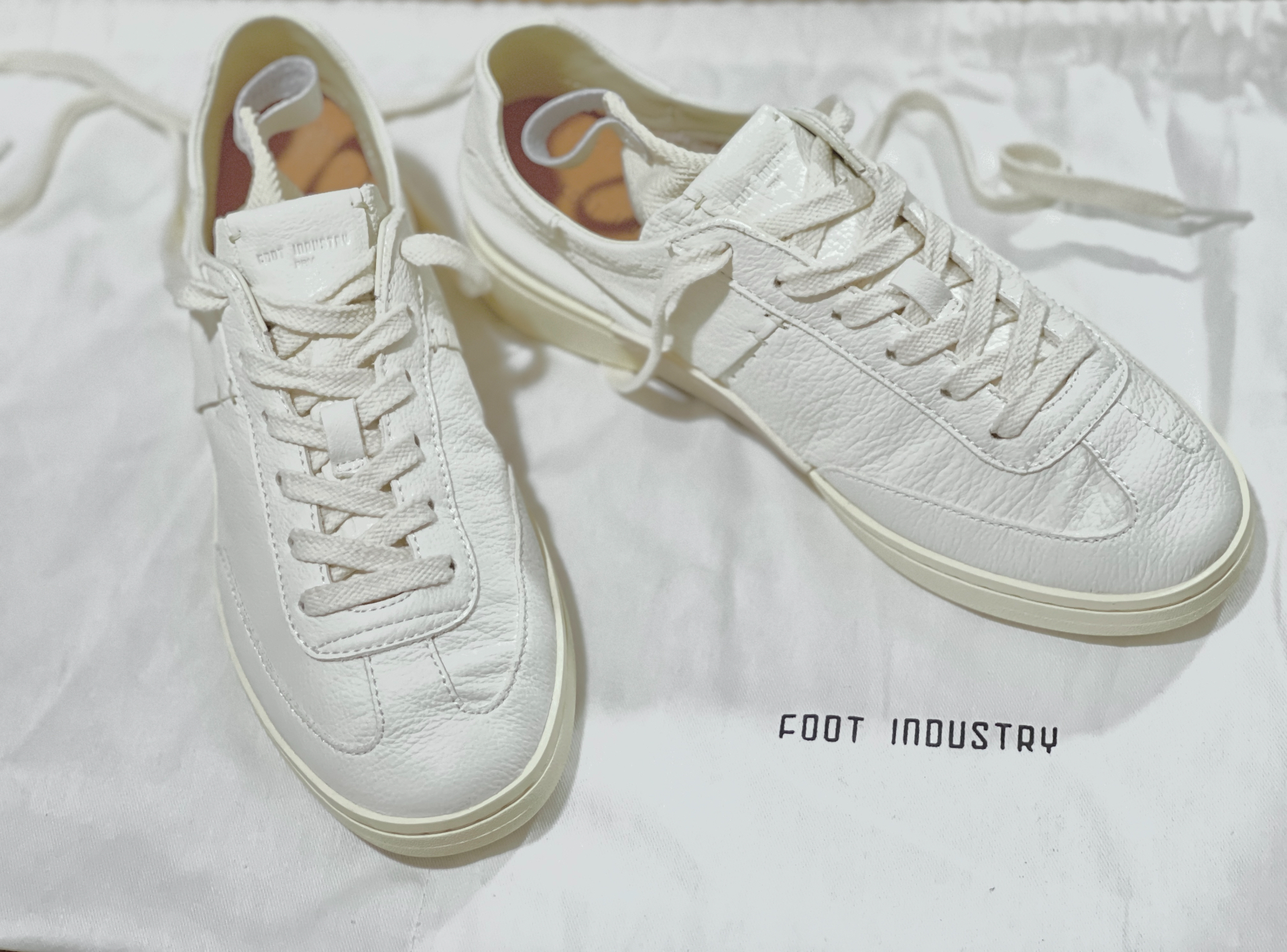 custom review-FOOT INDUSTRY FOOT INDUSTRY Немецкие армейские кроссовки Унисекс Винтажный белый