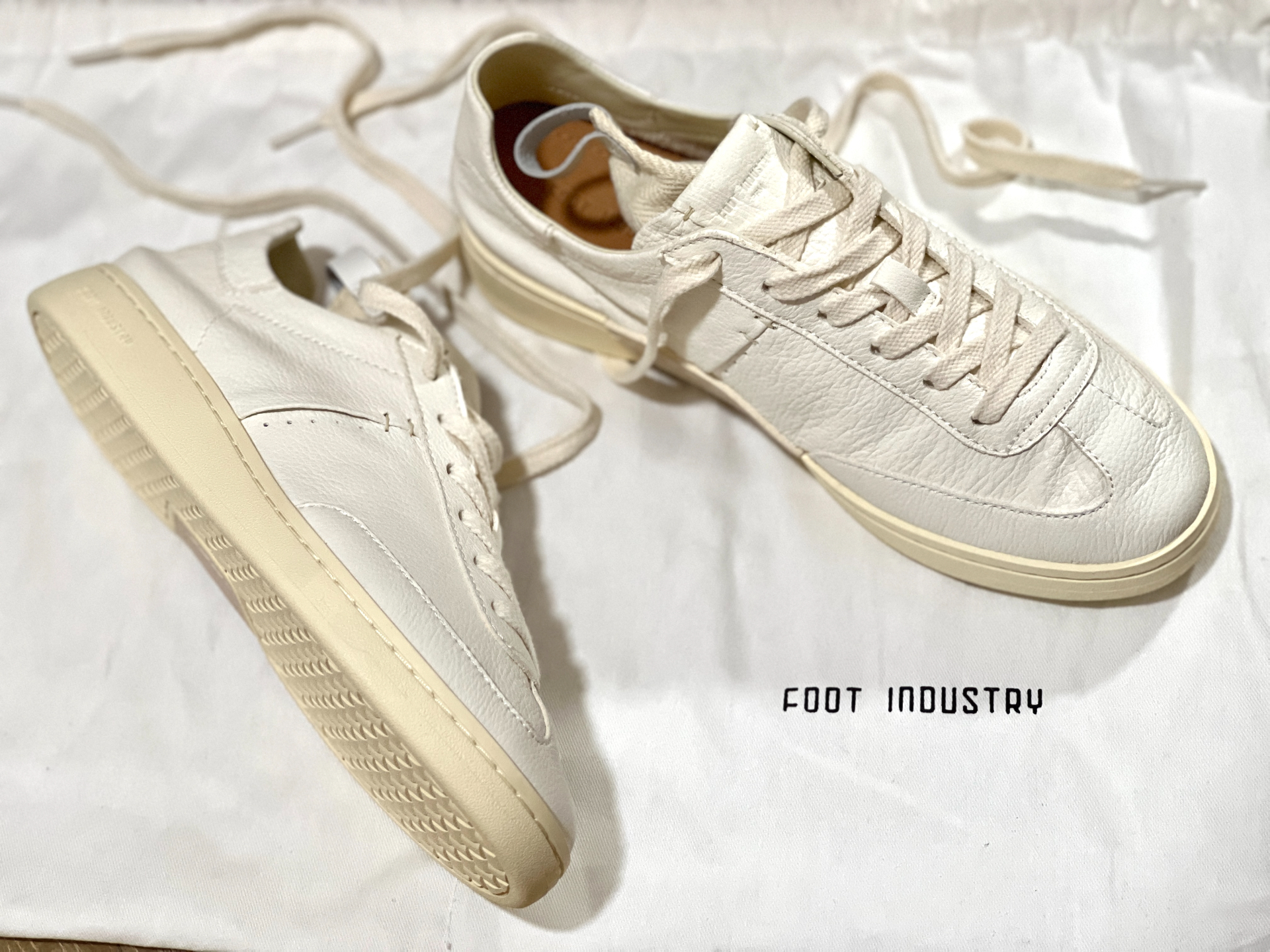 custom review-FOOT INDUSTRY FOOT INDUSTRY Немецкие армейские кроссовки Унисекс Винтажный белый