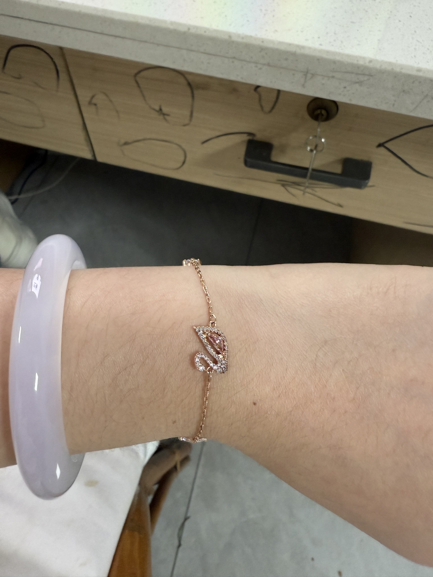 custom review-Swarovski Браслеты Женские Розовые