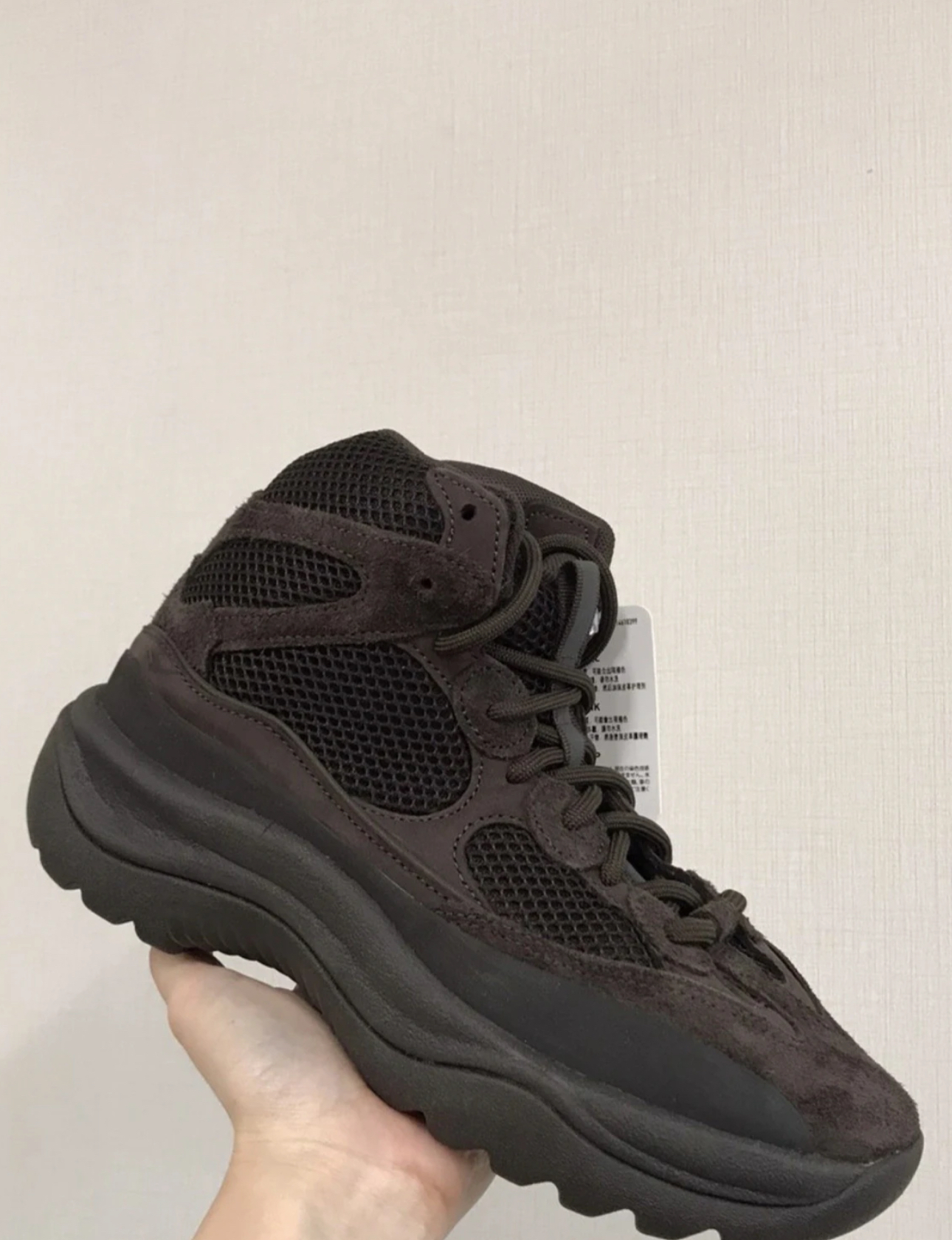 custom review-Adidas Originals Yeezy DSRT Boot Черный Коричневый Устойчивый к истиранию Амортизаторы Короткий Аутдор Унисекс