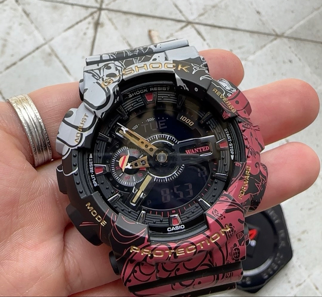 卡西欧海贼王路飞联名合作限量款航海王g