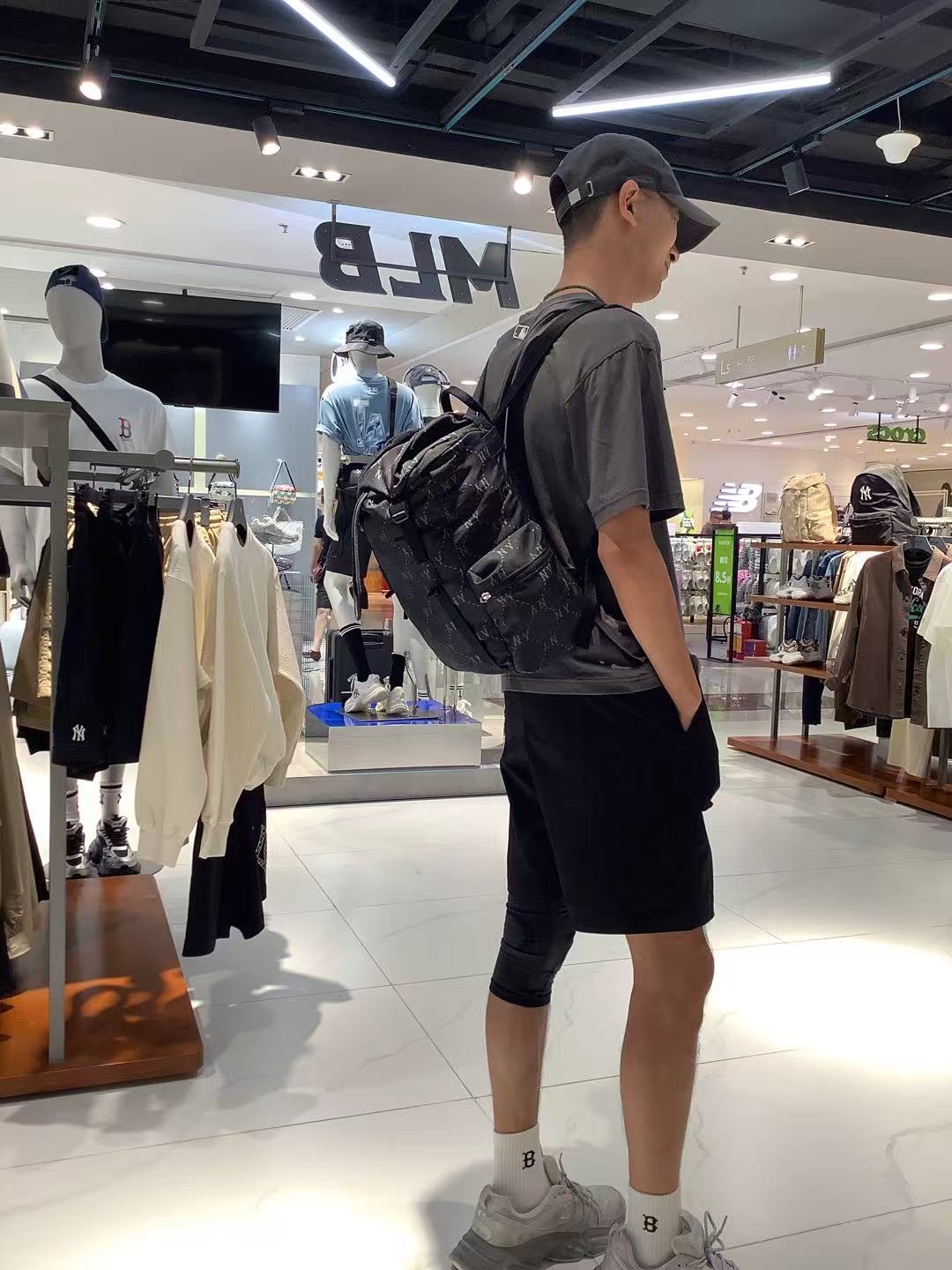 custom review-Сумка для ноутбука MLB Base Logo сумка для путешествий и велоспорта двойной плечевой рюкзак для студентов унисекс черный