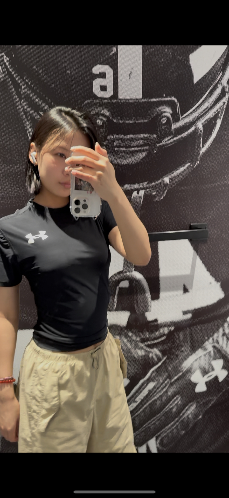 custom review-Мужская футболка Under Armour Heat Gear черного цвета