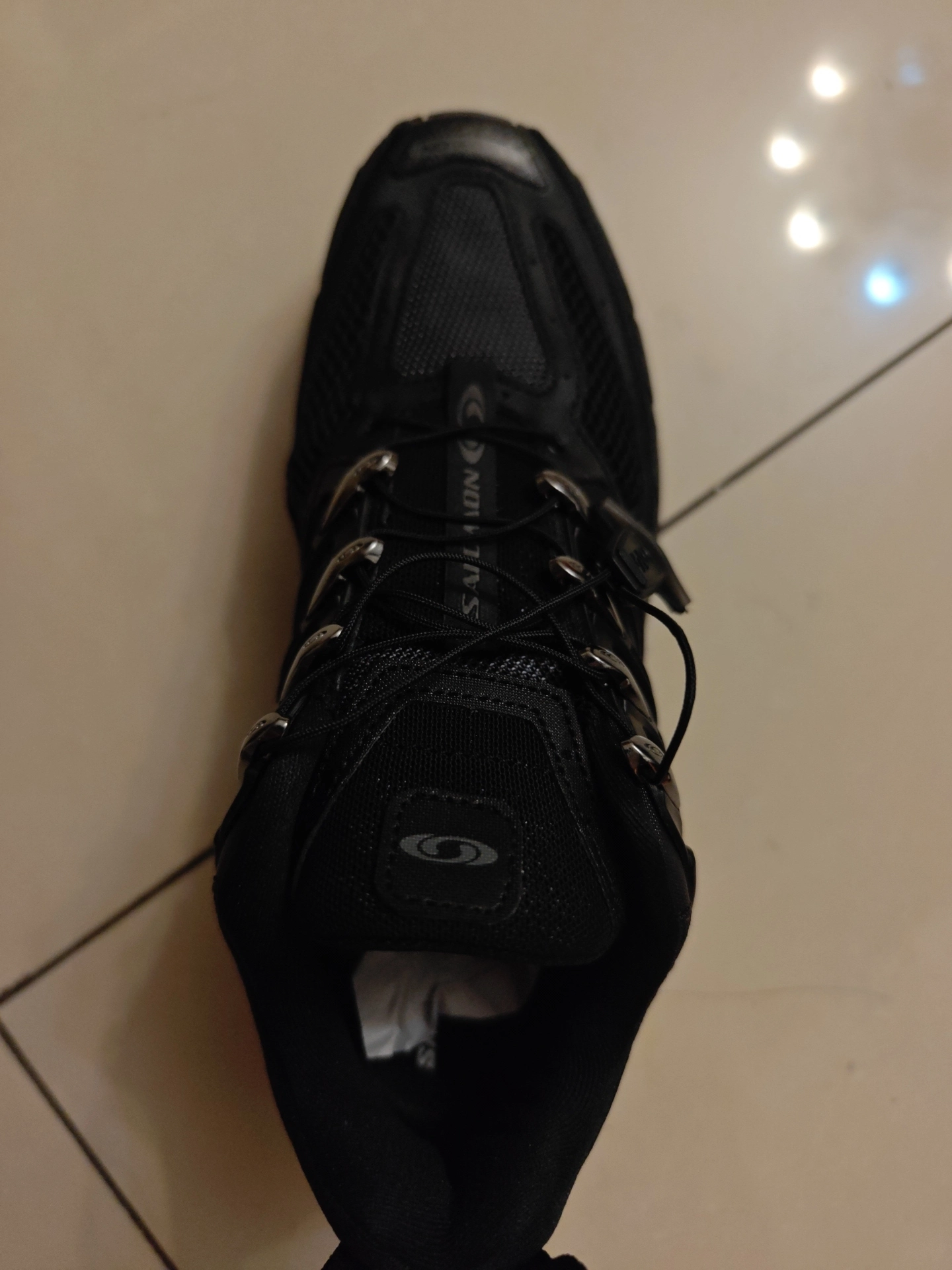 custom review-SALOMON ACS Pro Дышащий Сцепление Поддержка Покрытие Уличная обувь Унисекс Черный Серебряный