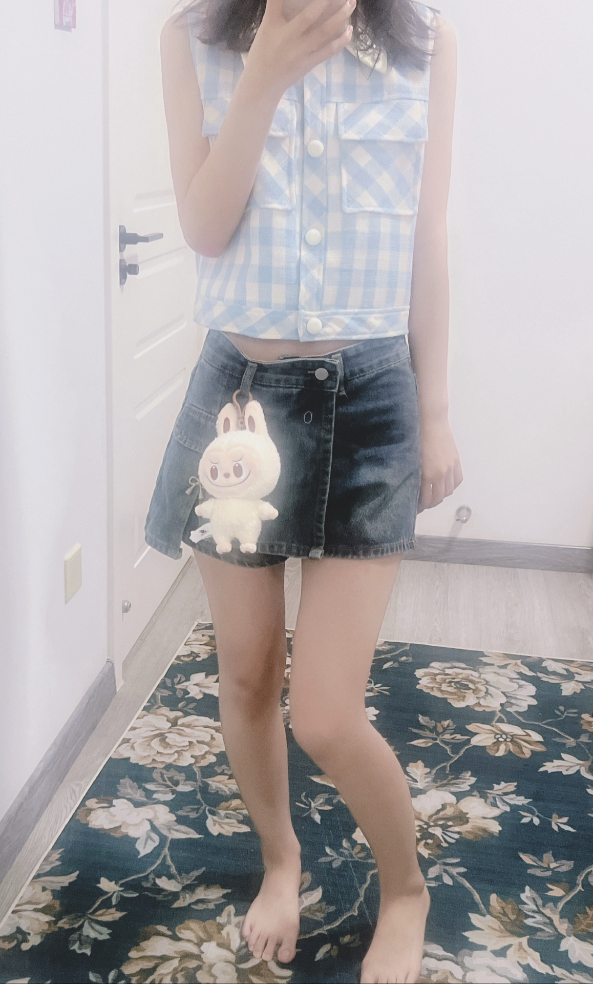 custom review-POP MART LABUBU Beijing Popland Ограниченная Версия Плюшевая Подвеска Коллекционная Фигурка