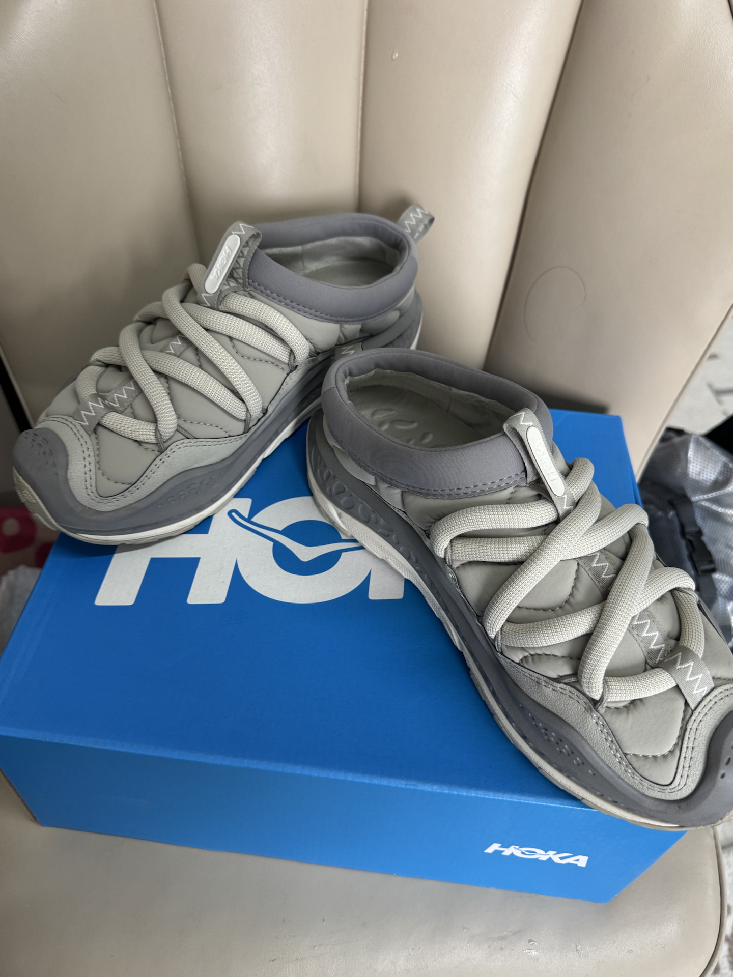 custom review-HOKA ONE ONE Ora Primo Low Топ Повседневная обувь Унисекс Коричнево-серый