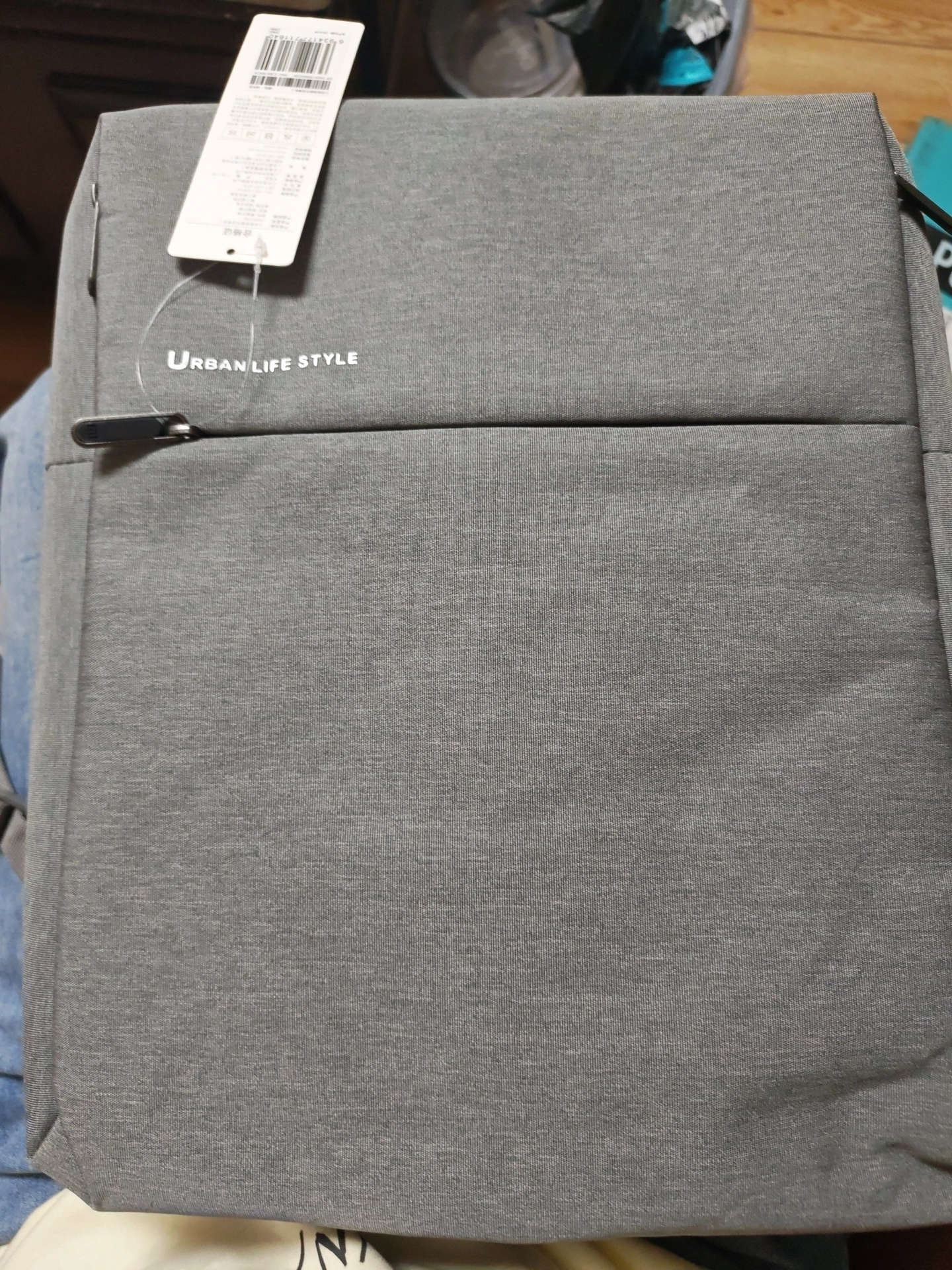 custom review-Xiaomi Полиэстер Рюкзак Большой Унисекс Темно-Серый Светло-Серый