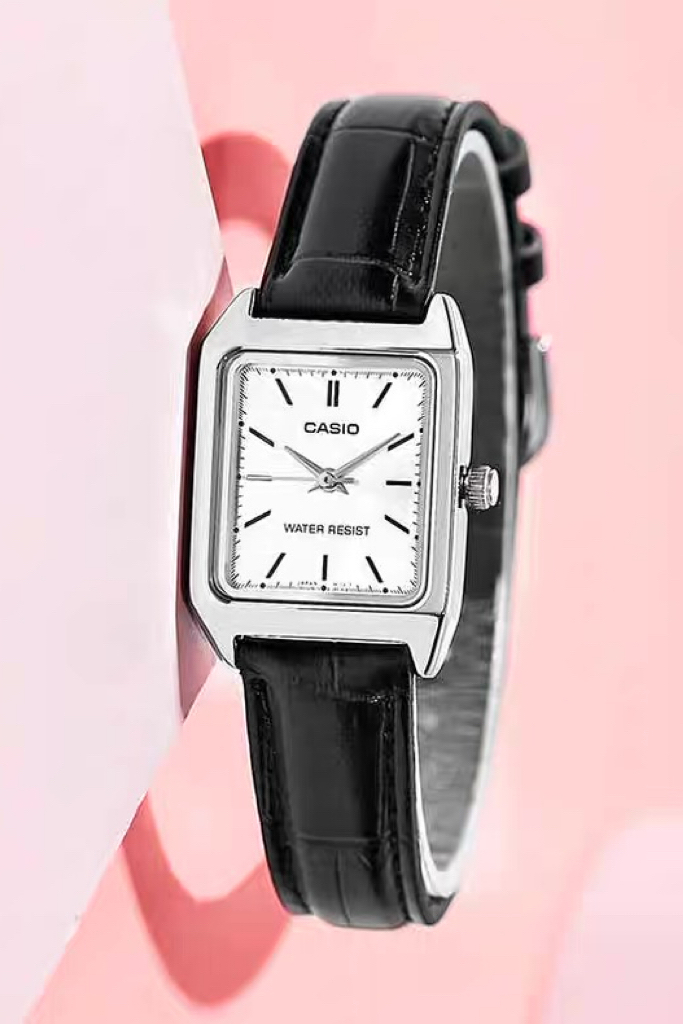 casio卡西欧手表防水时尚指针休闲简约石英方盘女表