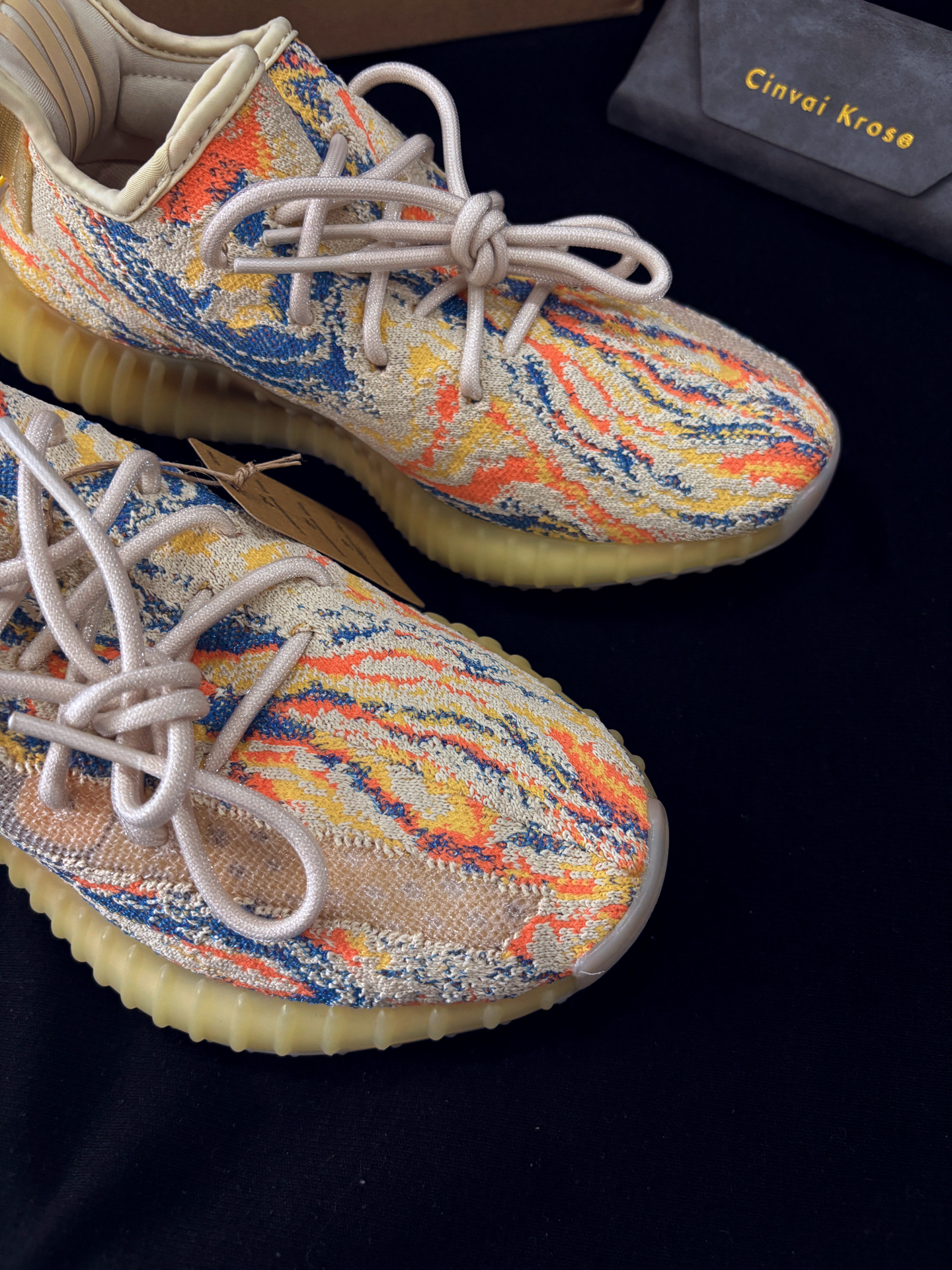 🎨油画珠光气质椰子鞋