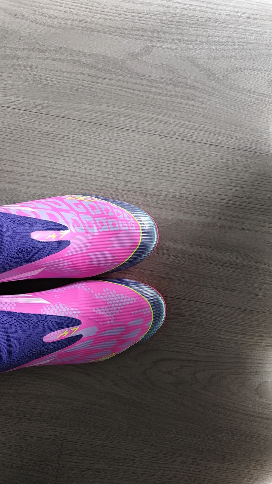 custom review-Lamine Yamal x Adidas F50 League Футбольные бутсы Мужские Фиолетово-розовые