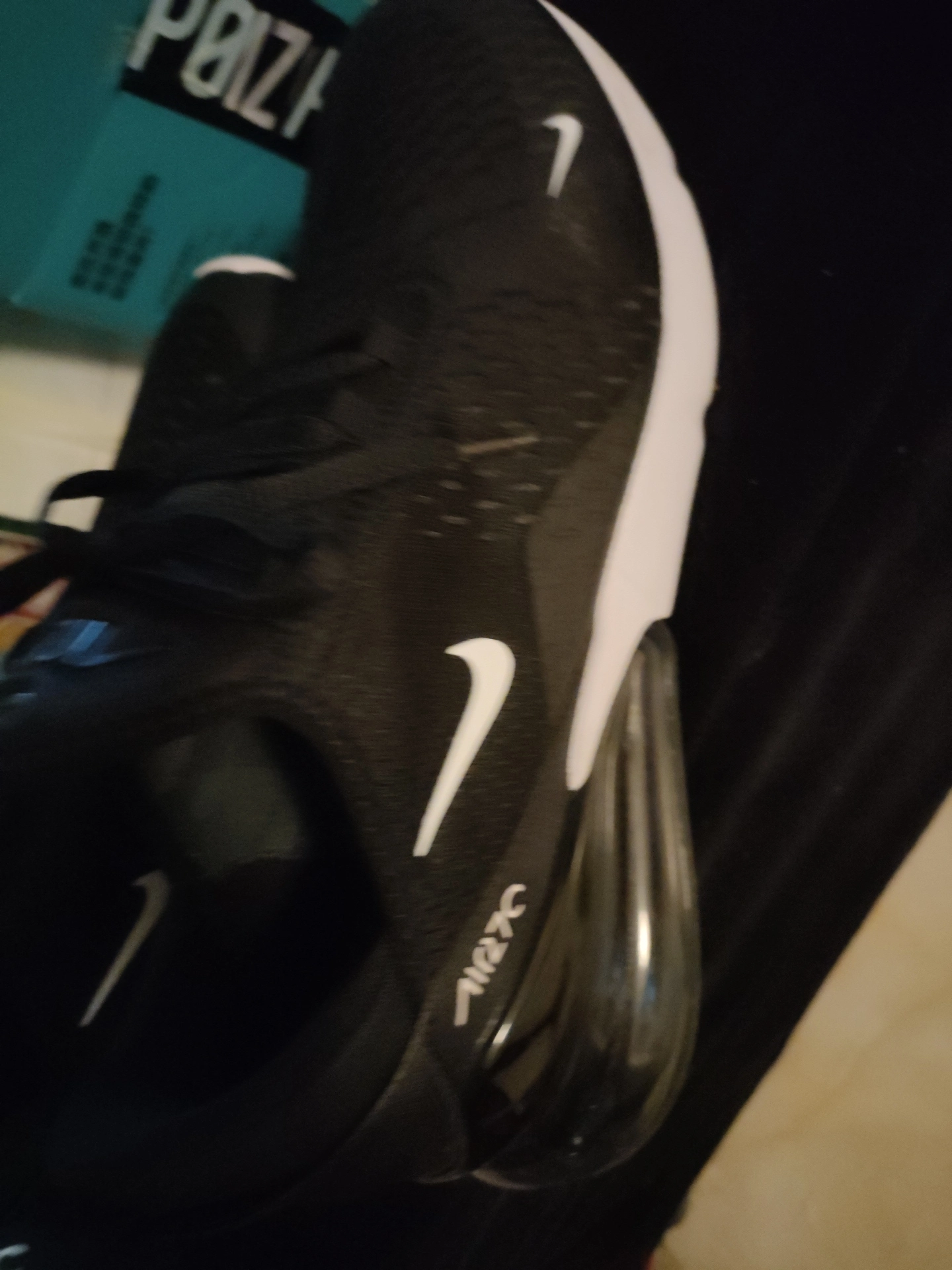 custom review-Nike Air Max 270 Low Топ Air Cushion Повседневные Беговые Кроссовки Унисекс Черный Белый