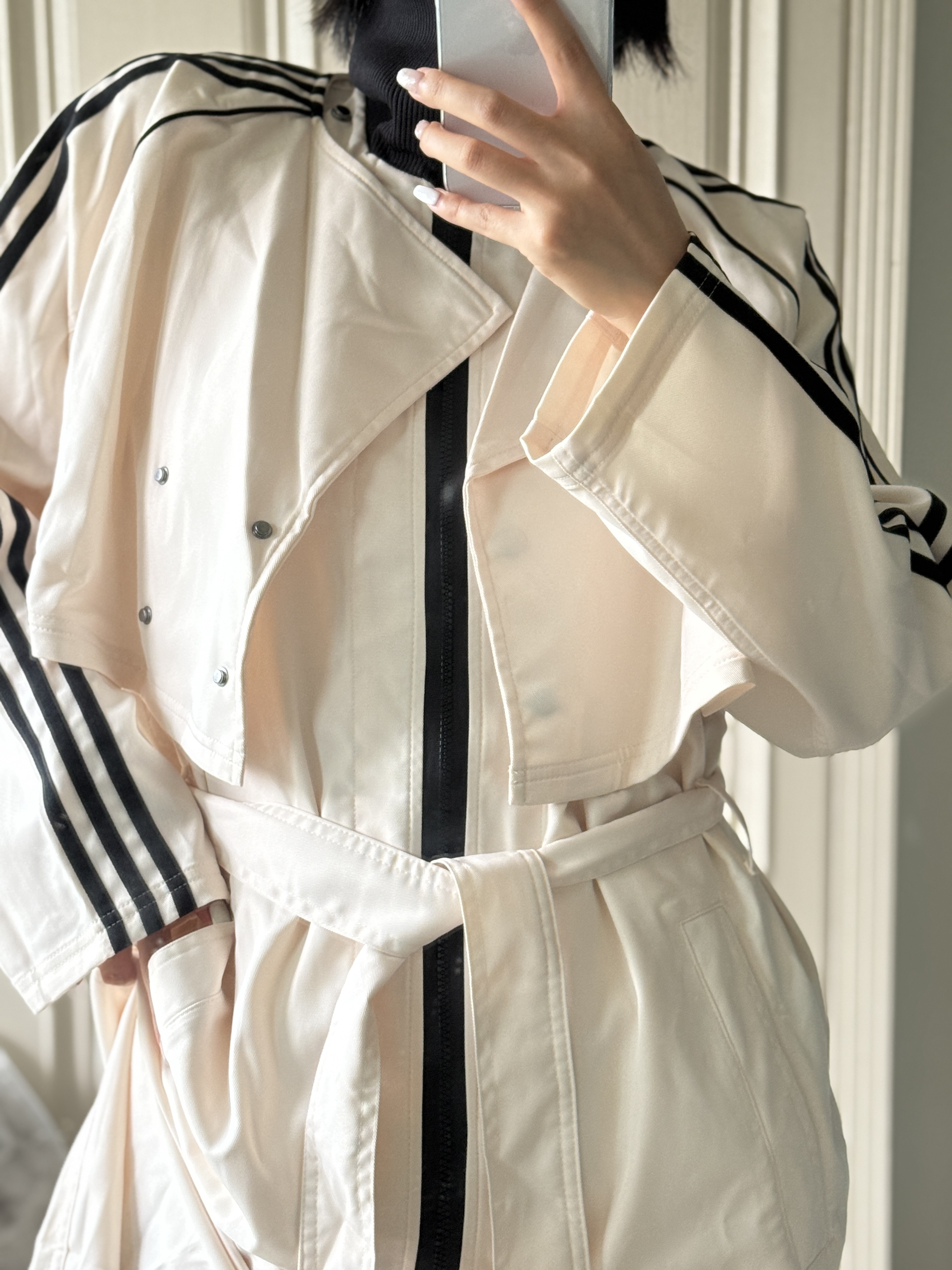 custom review-Adidas Originals Тренчкот Женский Белый