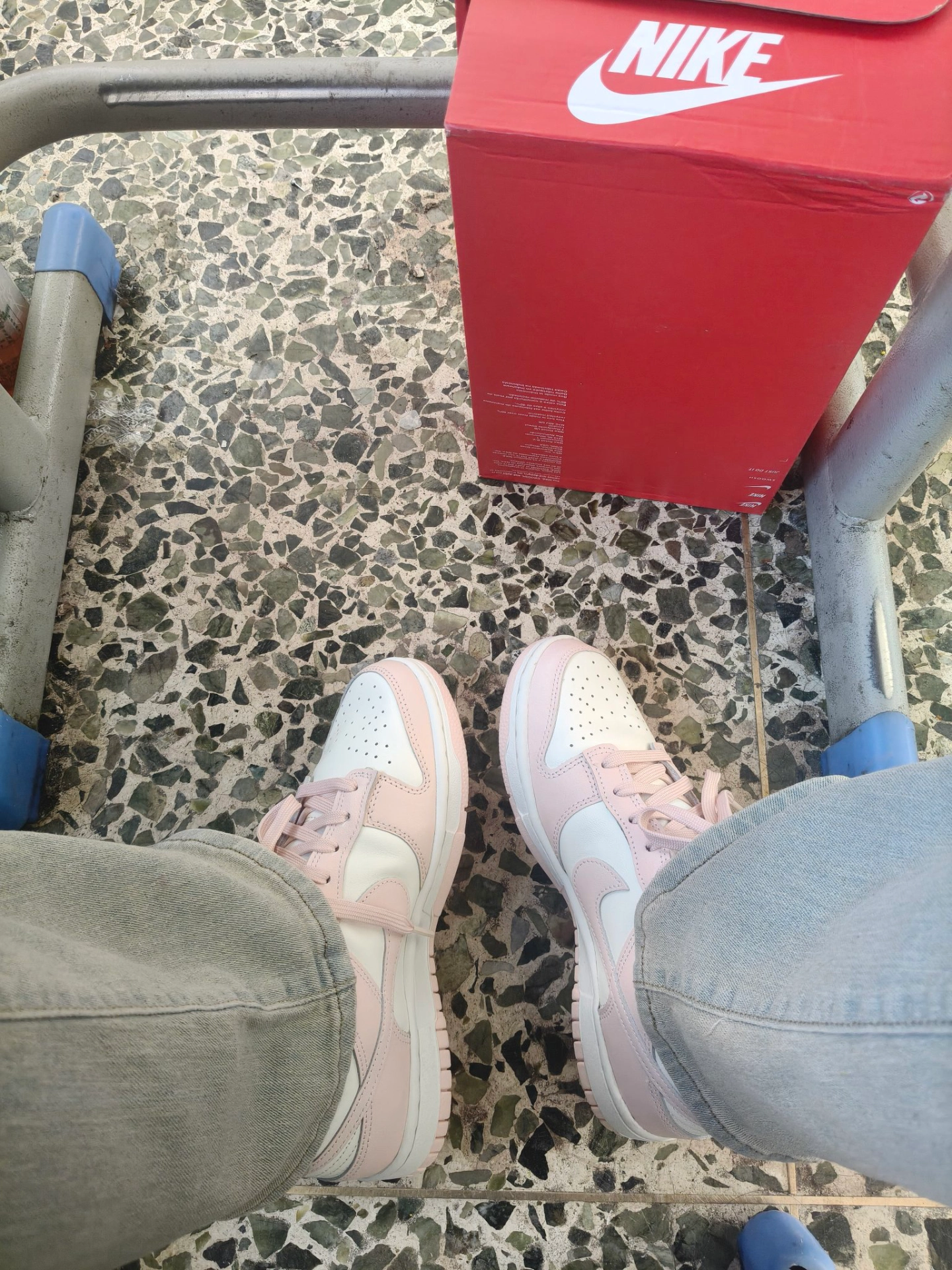 custom review-Nike Dunk Low Топ Скейтборд Кроссовки Женские Вишневый Цветок Розовый