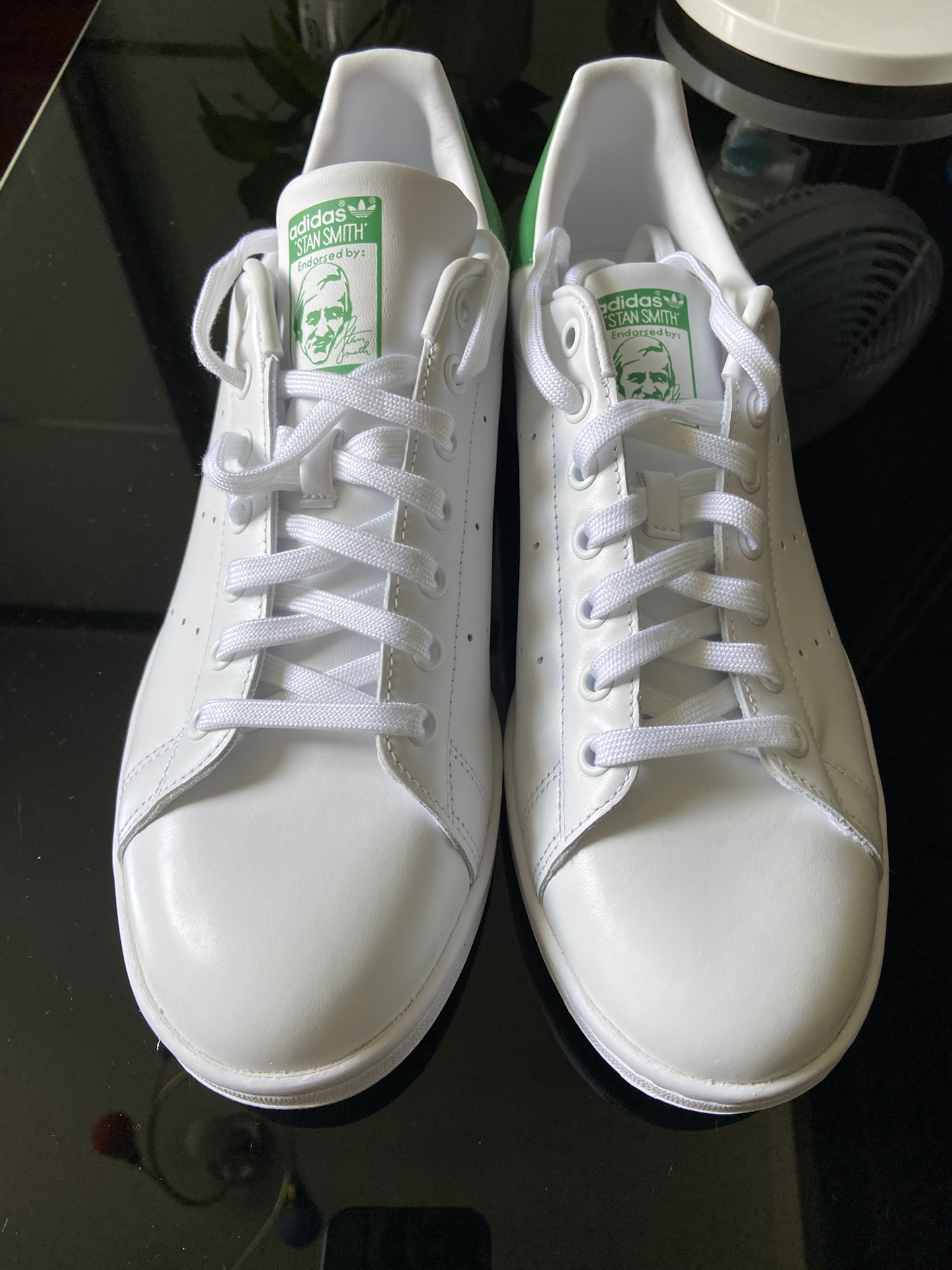 custom review-Adidas Originals Stan Smith Белый Зеленый Противоскользящий Устойчивый к Износу Легкий Низкий Топ