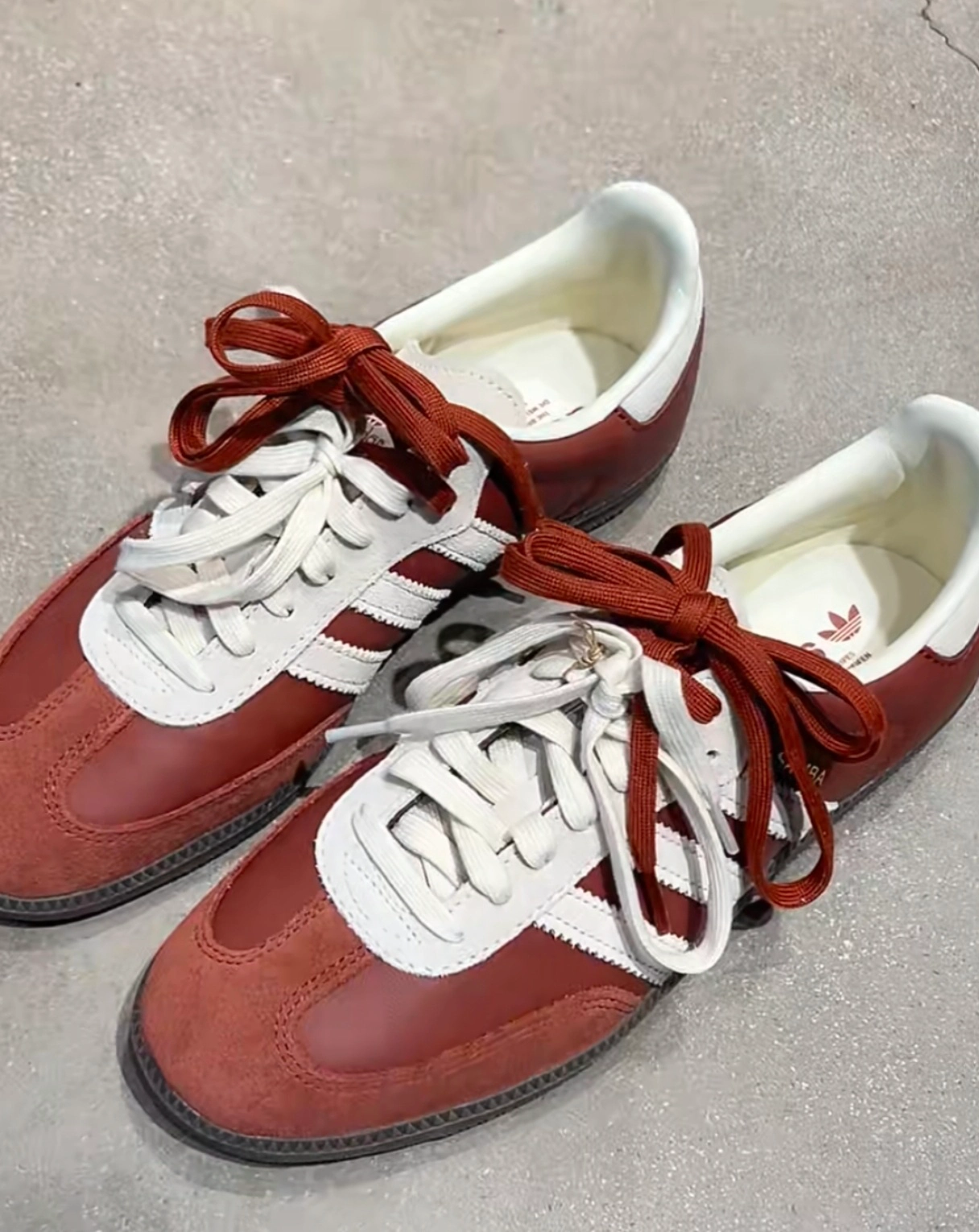 custom review-Adidas Originals SAMBA OG Устойчивые к истиранию низкие скейтборд-кроссовки унисекс красного цвета