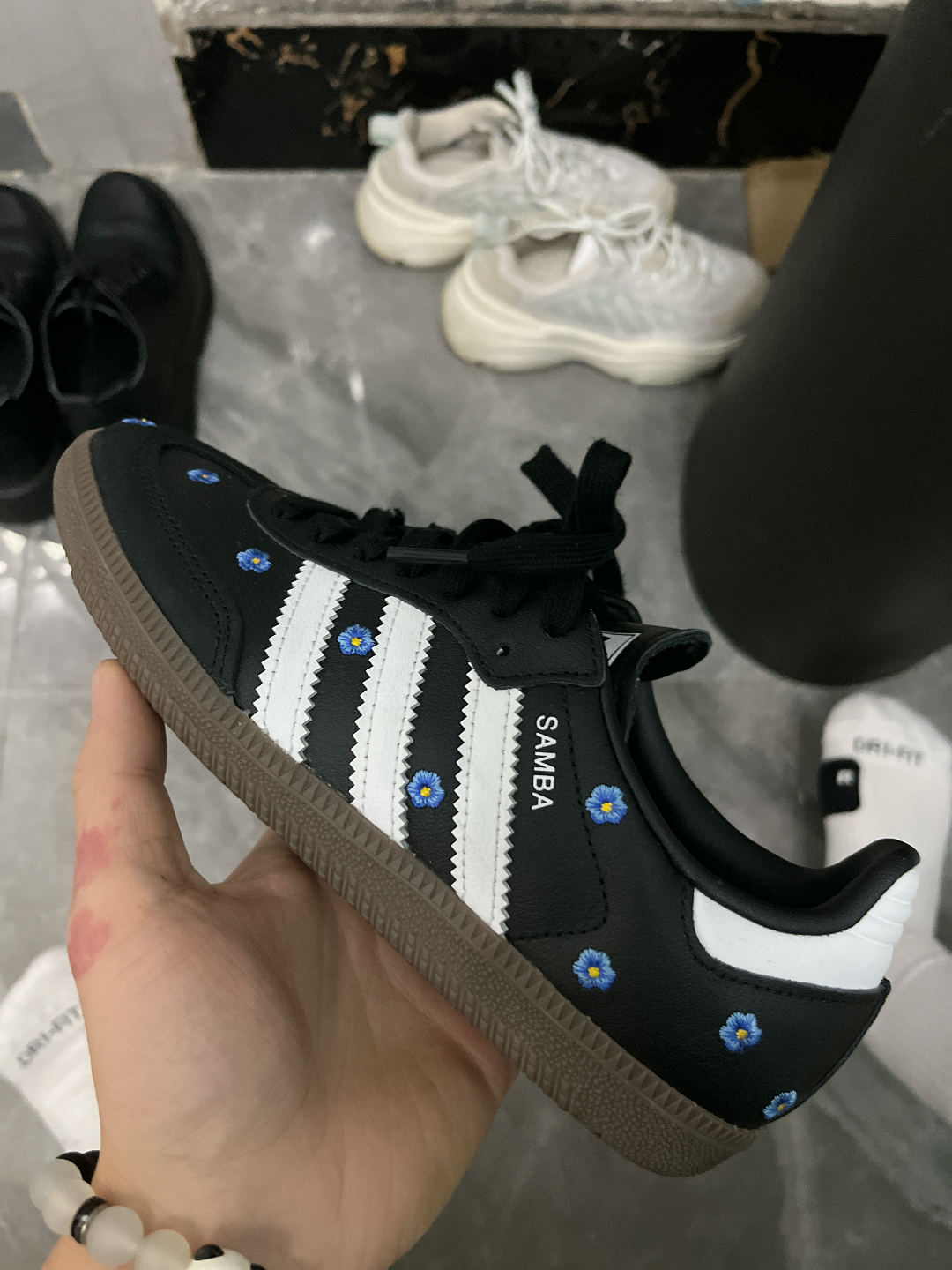 custom review-Adidas Originals SAMBA OG Low Топ Скейтборд Кроссовки Женские Черный Белый Синий