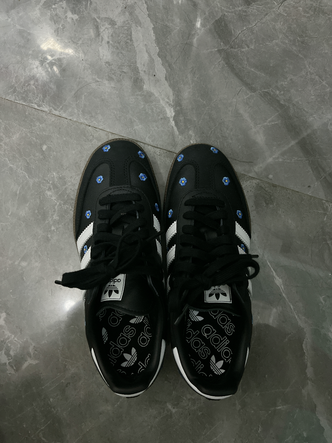 custom review-Adidas Originals SAMBA OG Low Топ Скейтборд Кроссовки Женские Черный Белый Синий