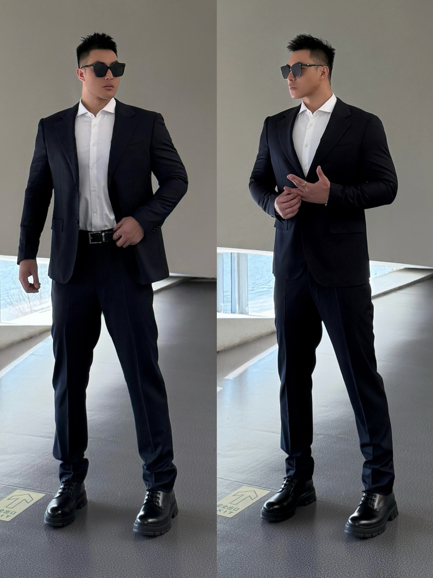 ootd|⚫️⚪️183 90kg高壮男生通勤穿搭|西装太帅了