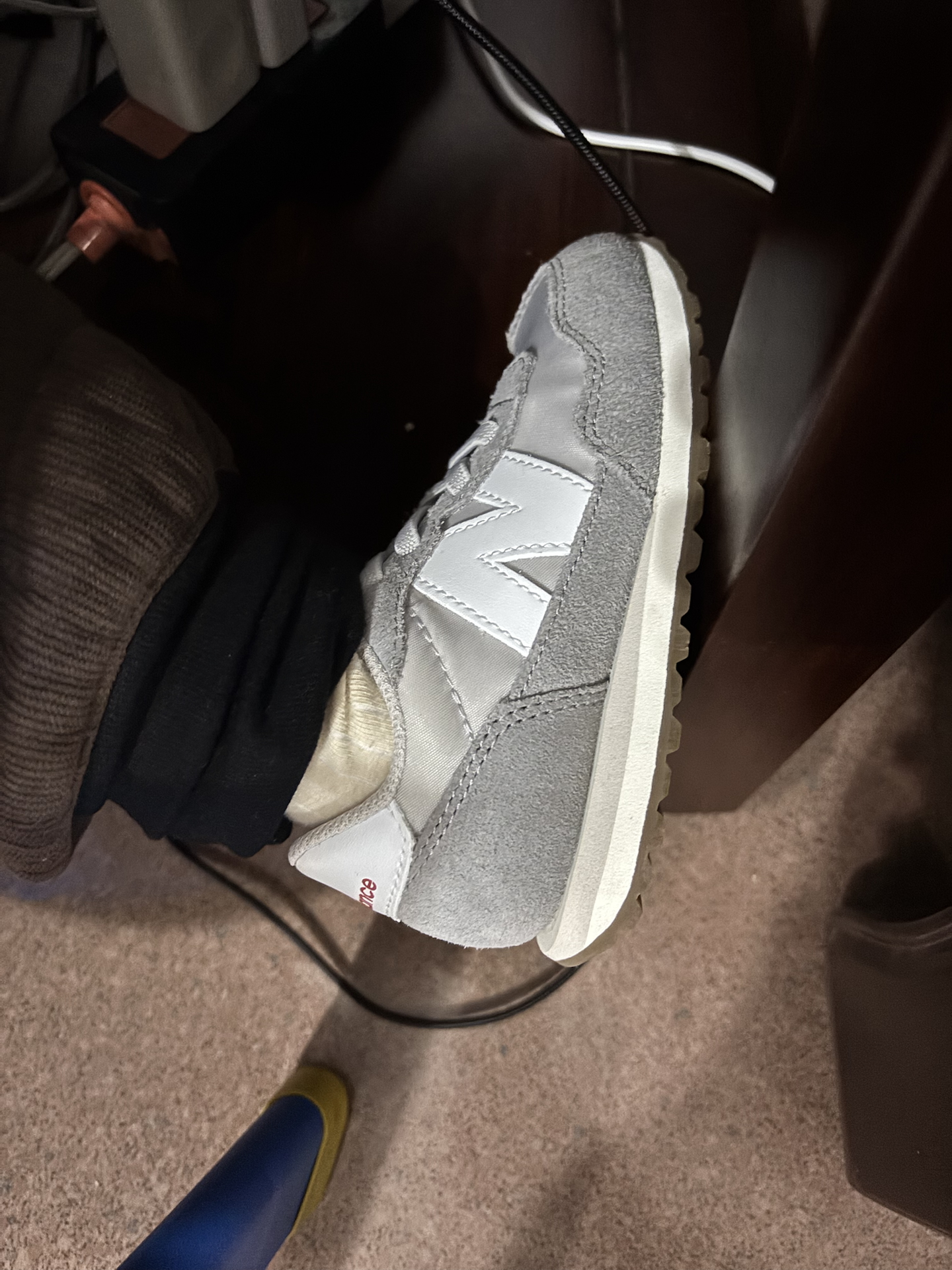 custom review-New Balance NB 237 Устойчивая к истиранию Низкая Обувь для малышей Серый для младенцев и малышей