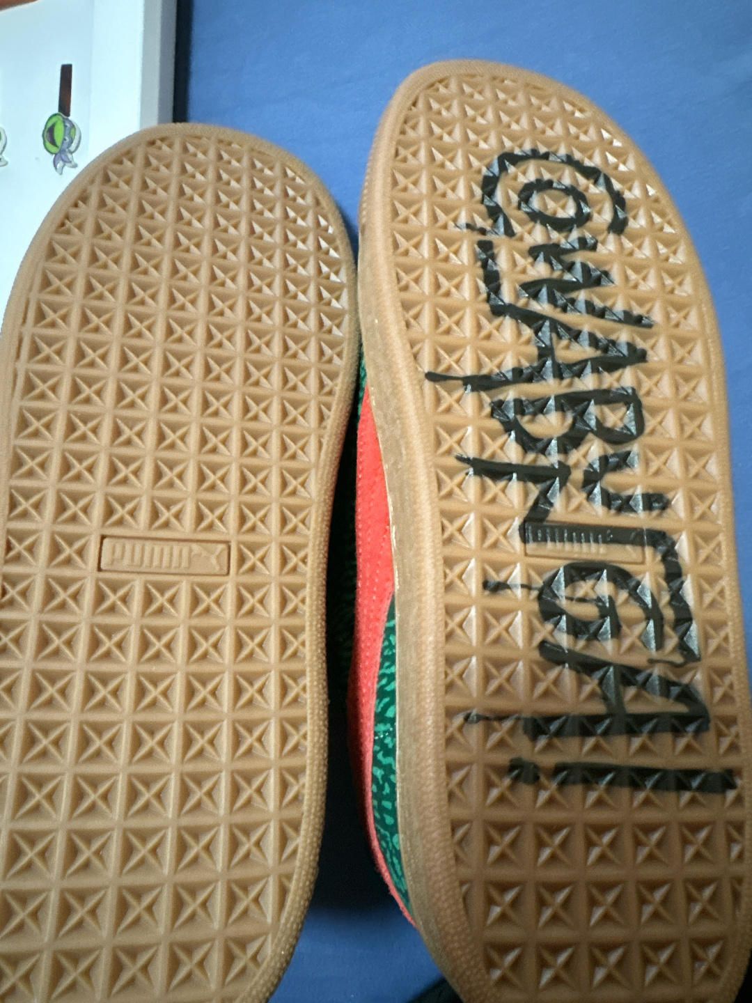 custom review-TMNT X PUMA Suede XL Устойчивые к истиранию Низкие Кроссовки для скейтбординга Мужские Зеленые