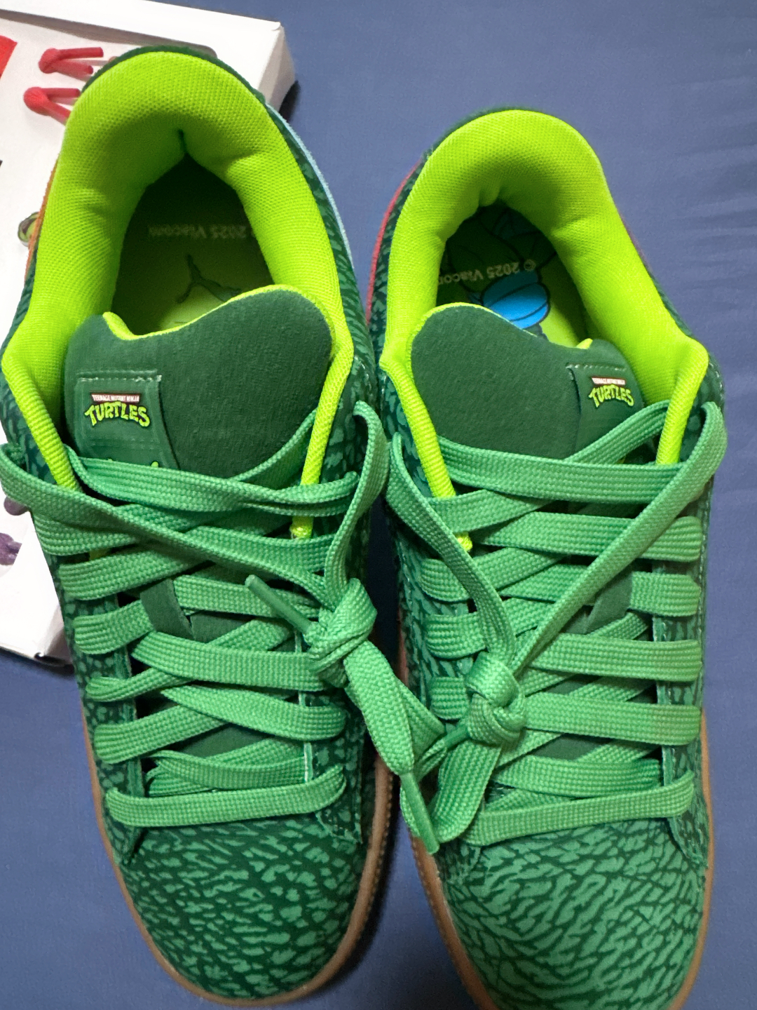 custom review-TMNT X PUMA Suede XL Устойчивые к истиранию Низкие Кроссовки для скейтбординга Мужские Зеленые