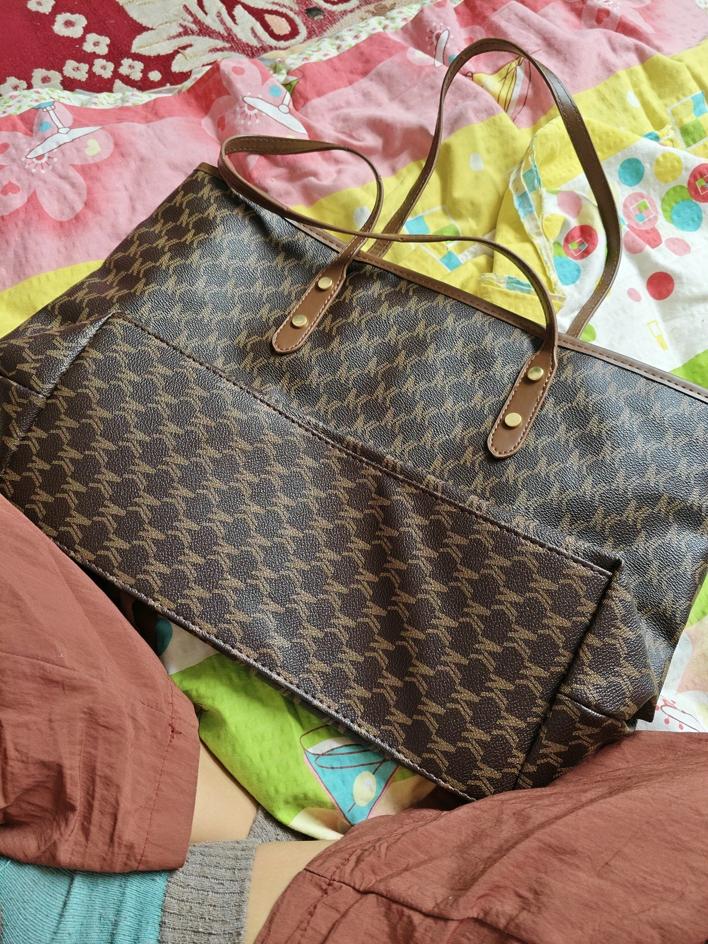 custom review-DANCANG ПУ (полиуретан) Сумка-тоут Сумка через плечо Большая Женская Черная Бежевая Кофейная