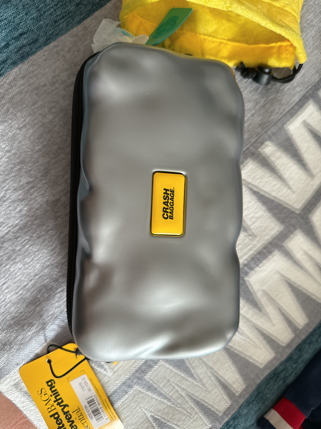 custom review-CrashBaggage ПК Сумка через плечо Маленькая Унисекс Серебристый Черный Желтый